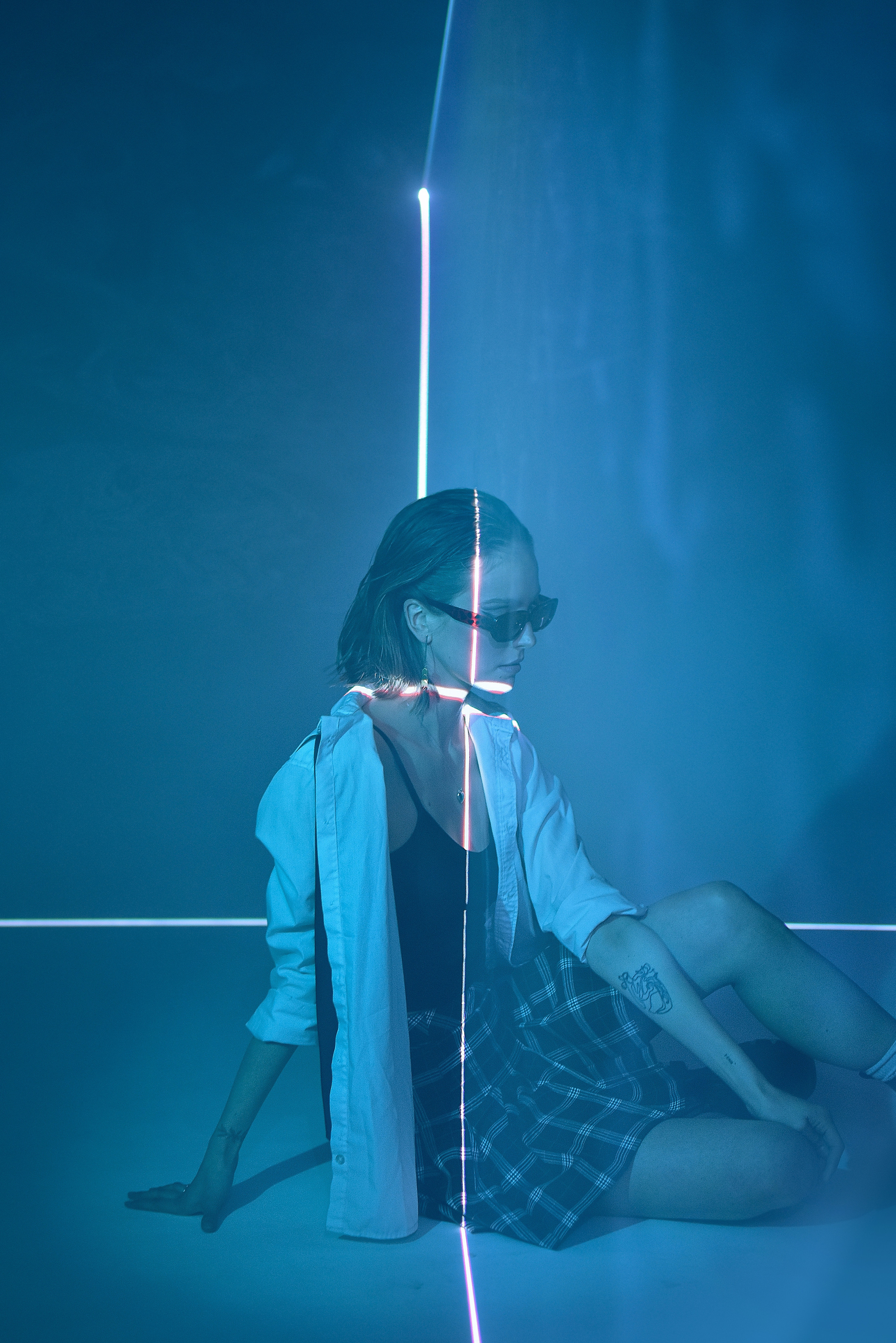 Съемка с лазером. Galchenok