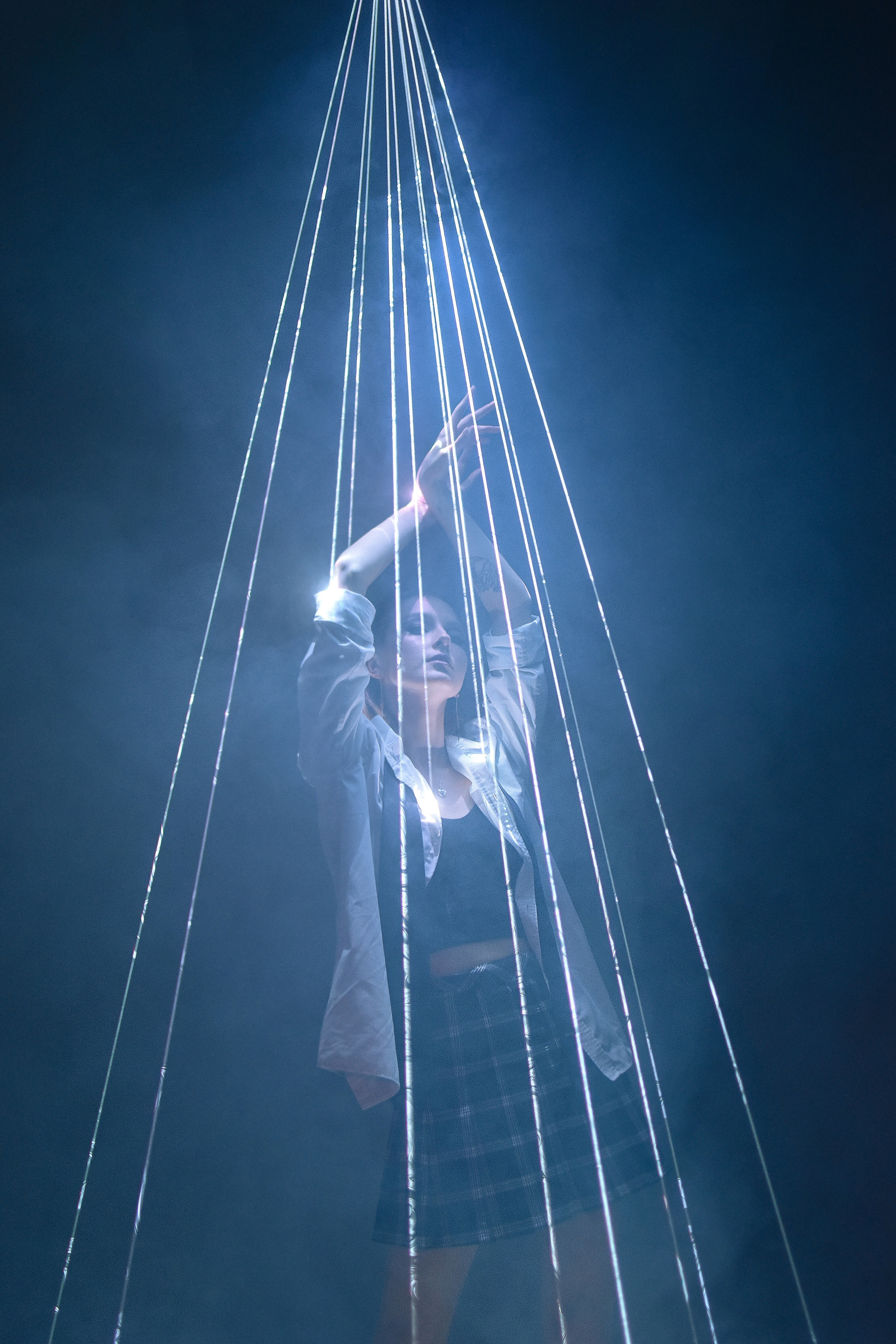 Съемка с лазером. Galchenok