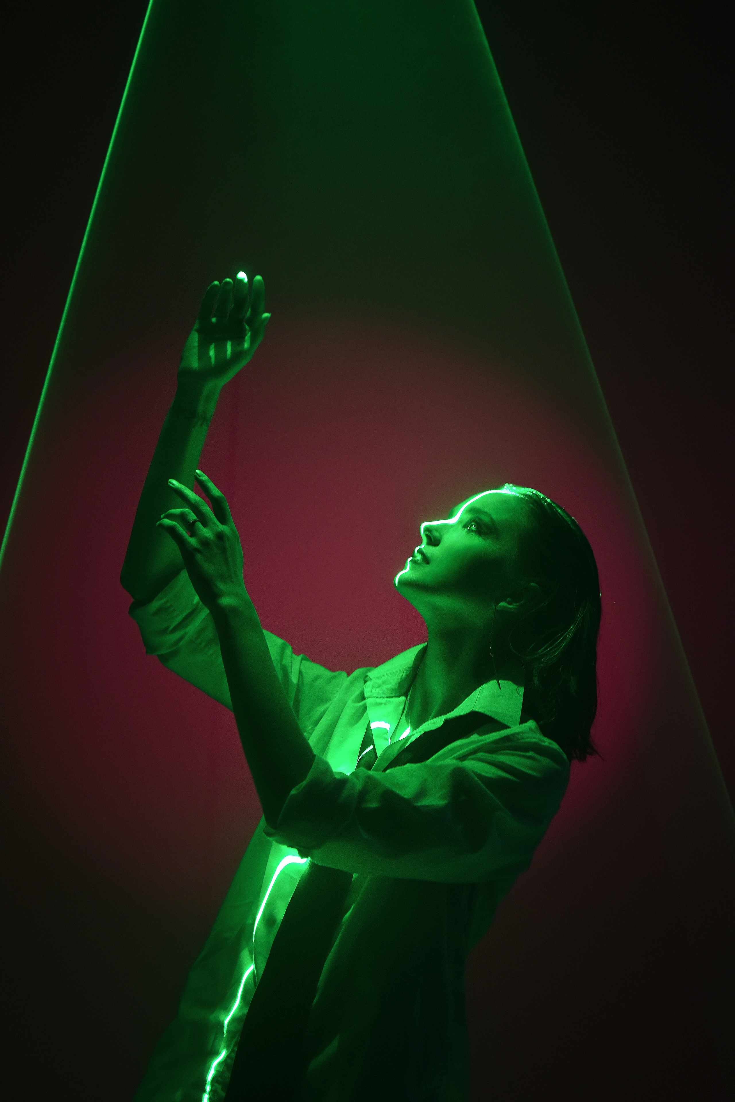 Съемка с лазером. Galchenok