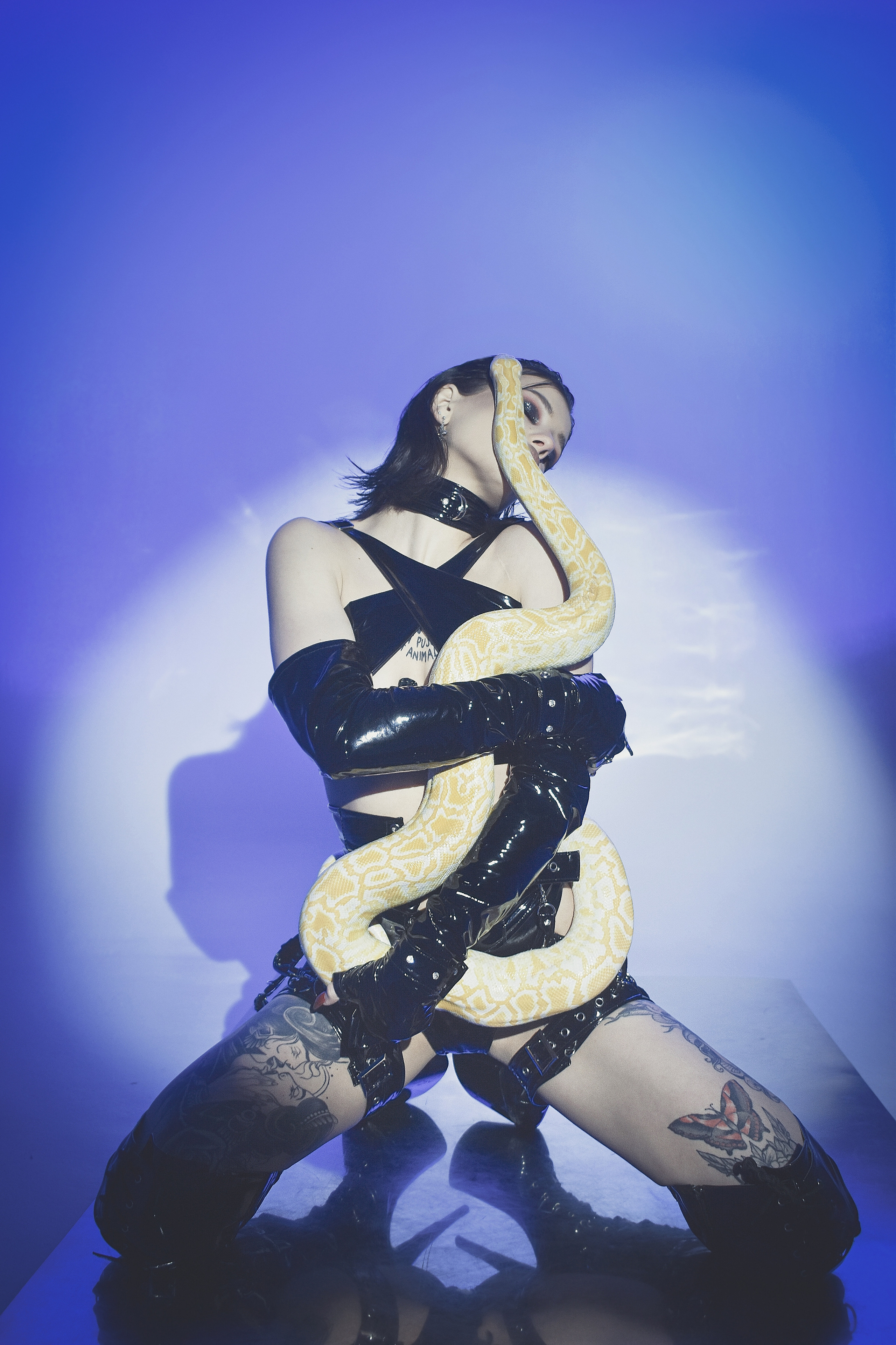 Съемка с питоном по имени Кай. Galchenok