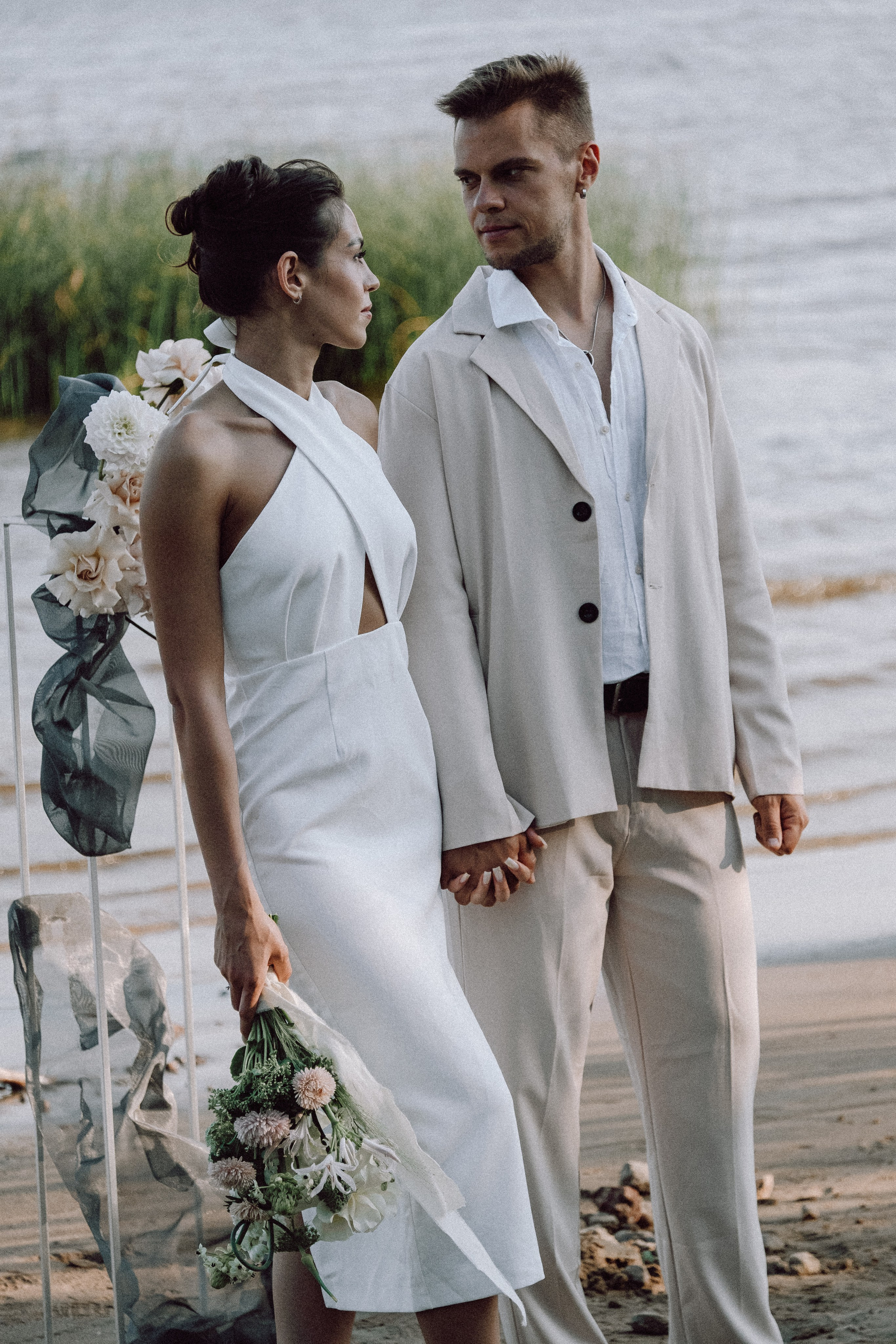 СВАДЕБНАЯ ФОТОСЕССИЯ ВЫЕЗДНОЙ ЦЕРЕМОНИИ (ФИНСКИЙ ЗАЛИВ). Профессиональный фотограф, Санкт-Петербург — Виктория Богомолова