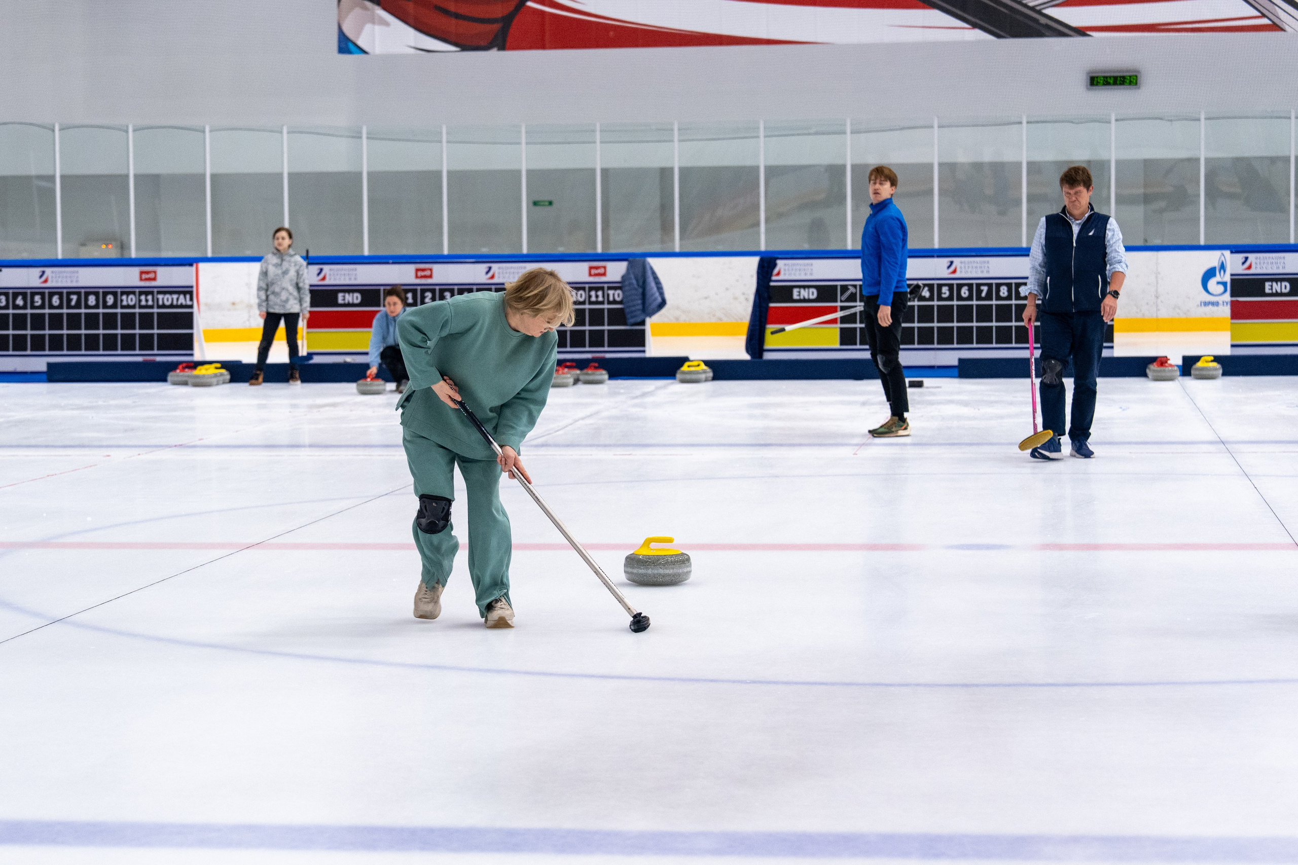Керлинг для компании Р-Фарм. Репортажный фотограф в Красной Поляне и Сочи Павлюченко Екатерина