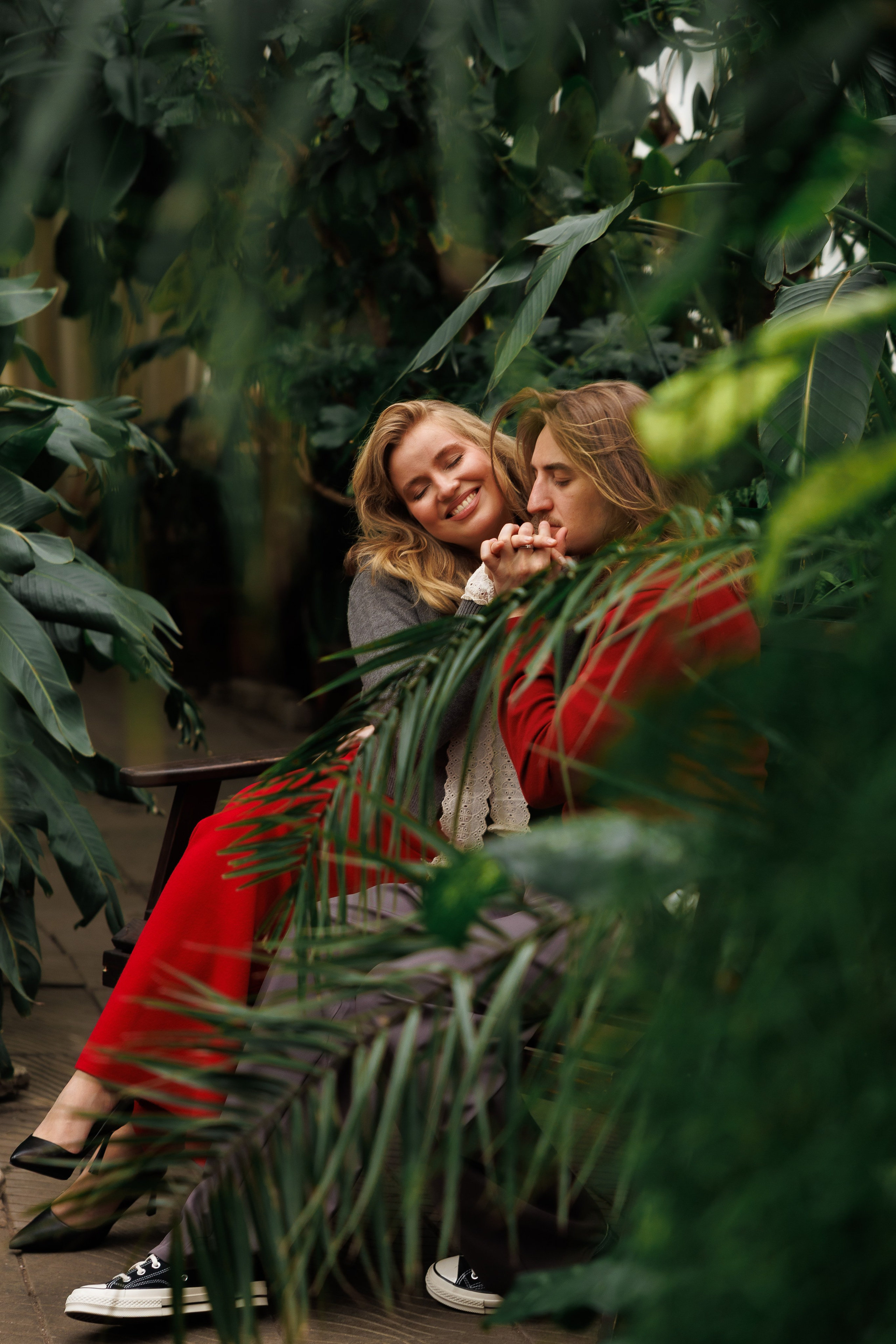 Предложение в оранжерее. Свадебный и семейный фотограф в Москве Красинская Мария