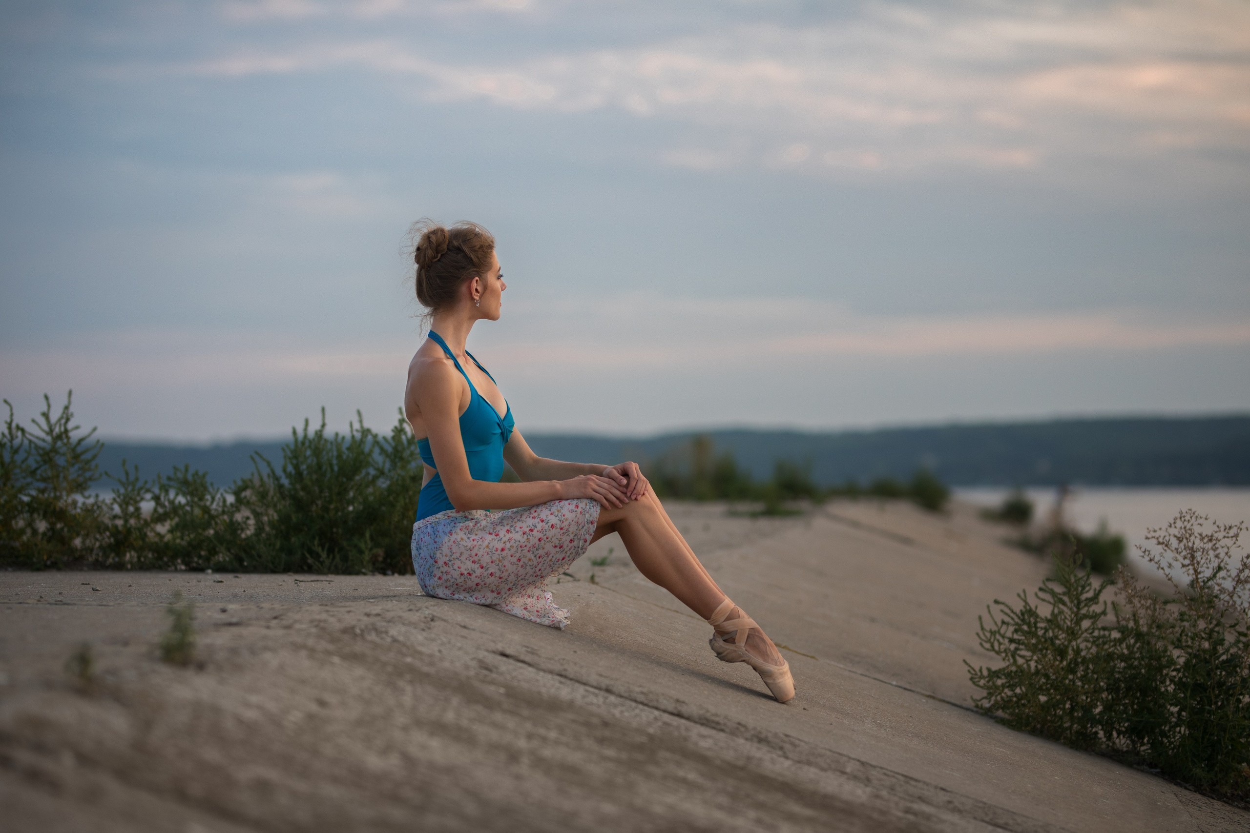 Фотосет с балериной Дианой на набережной для «себя»