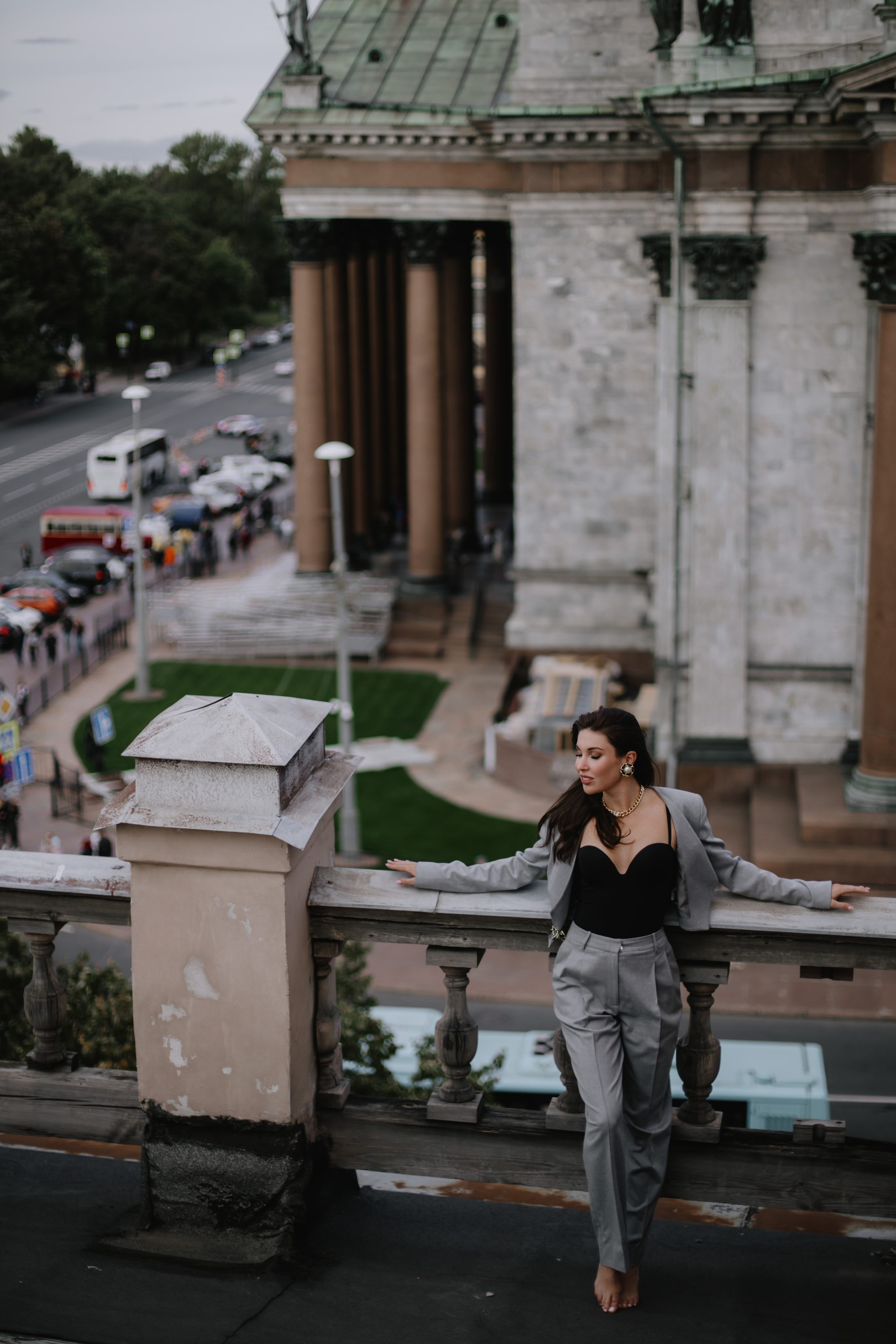 Вероника (съемка на крыше). Фотограф в Москве и Санкт-Петербурге Дарина
