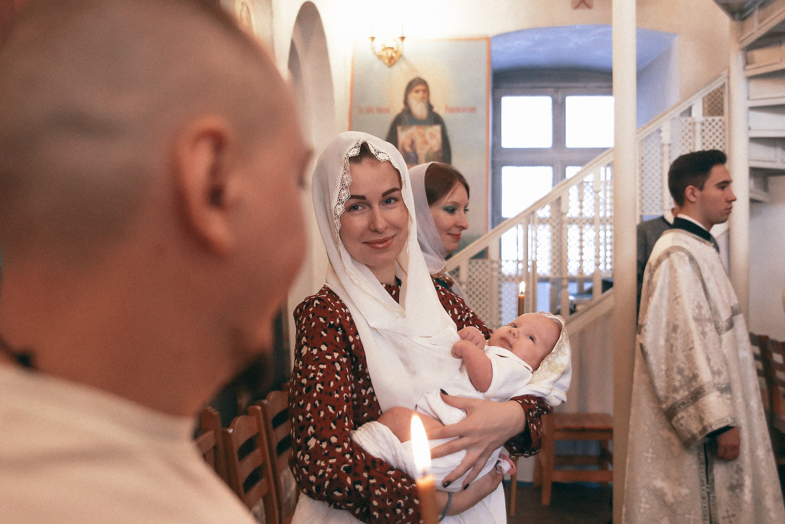 Крещение Софии. Храм Корсунской Иконы Божией Матери. Антонина Морозова, профессиональный семейный фотограф видеограф