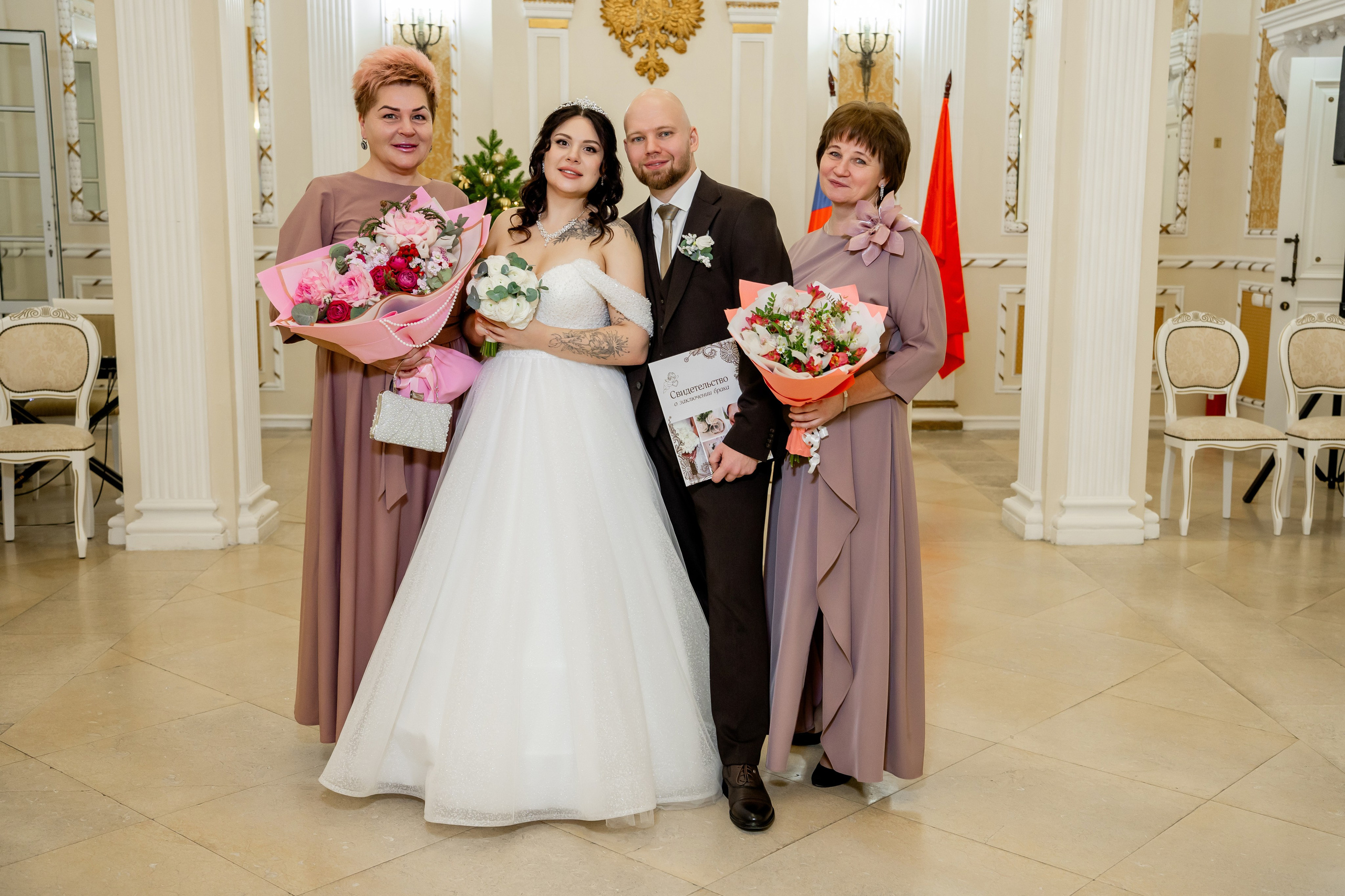 Дарина и Александр. Сборы невесты, загс, банкет. Фотограф и видеограф в Москве и Московской области Мария Вишня