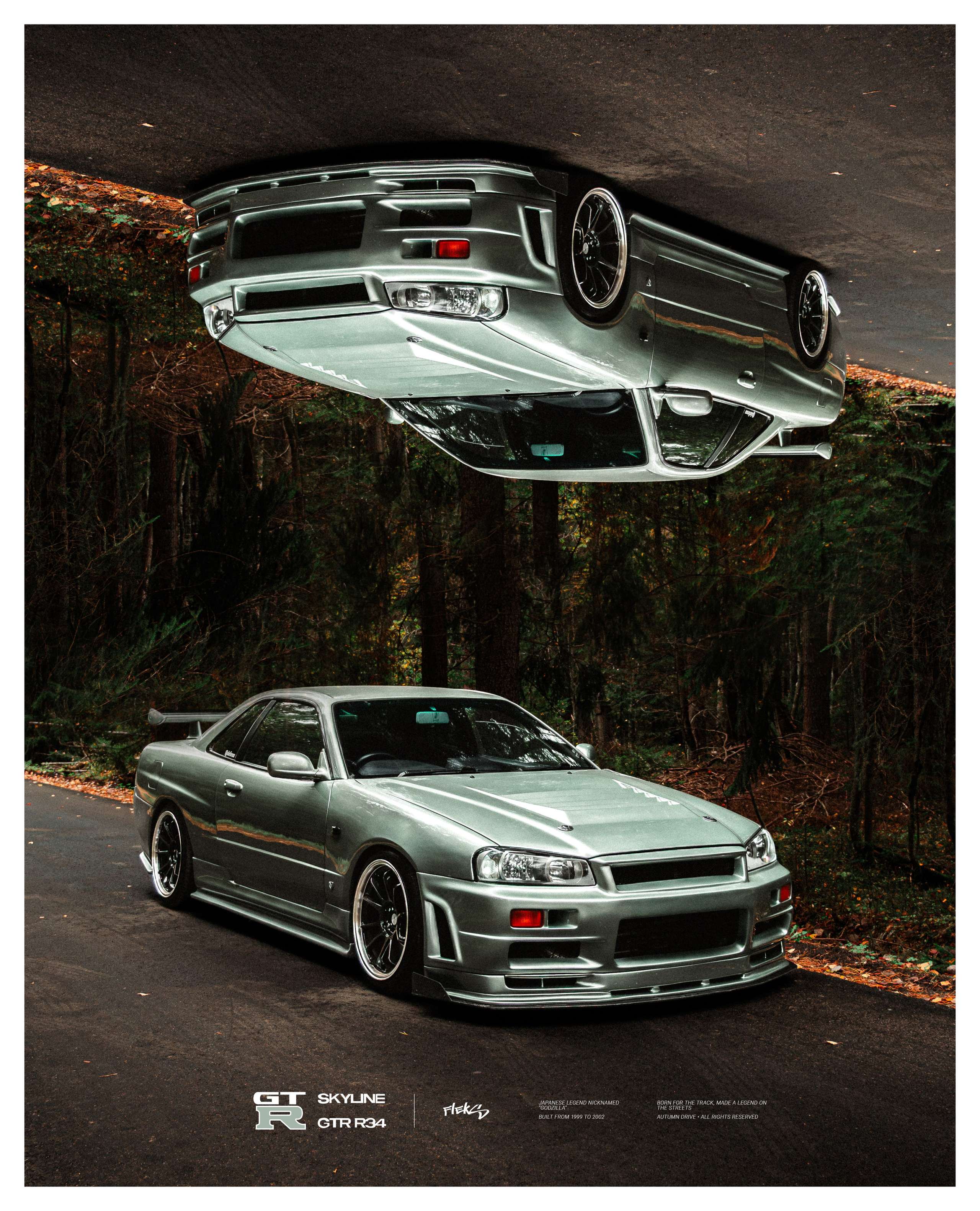 Nissan skyline R34. Valya Fleks