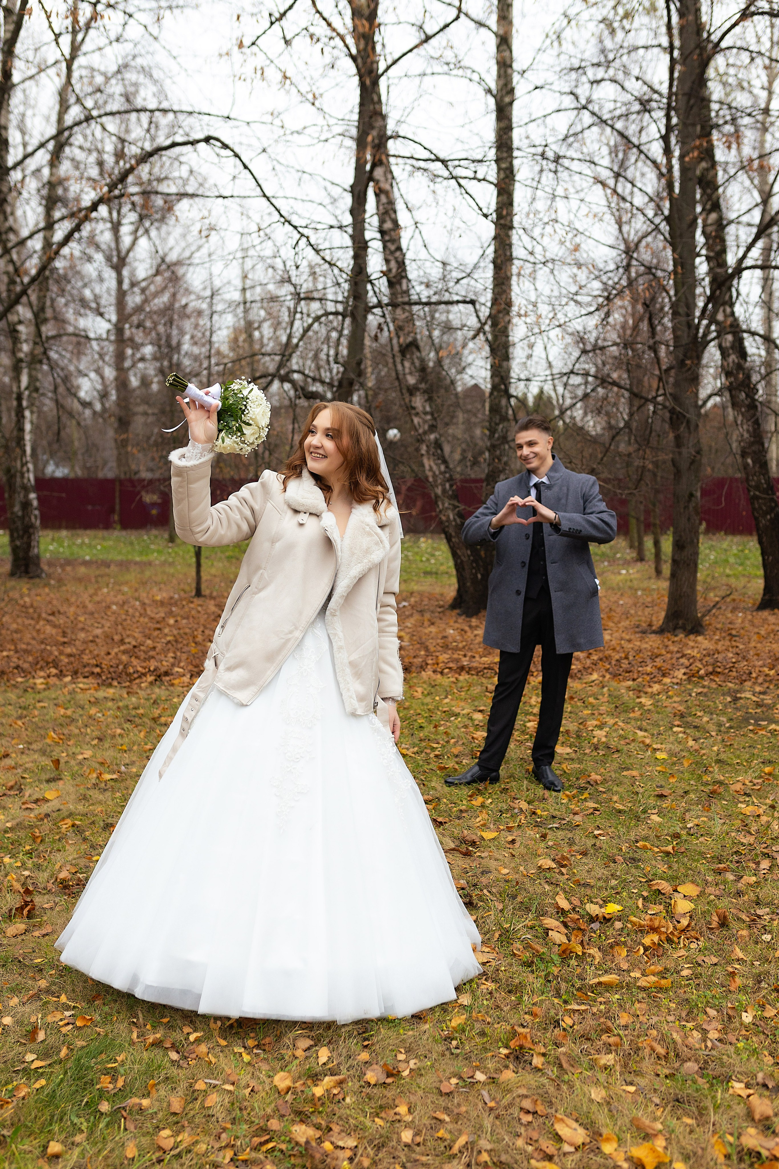 Свадебная фотосессия осенью. Фотограф в Железнодорожном и Балашихе