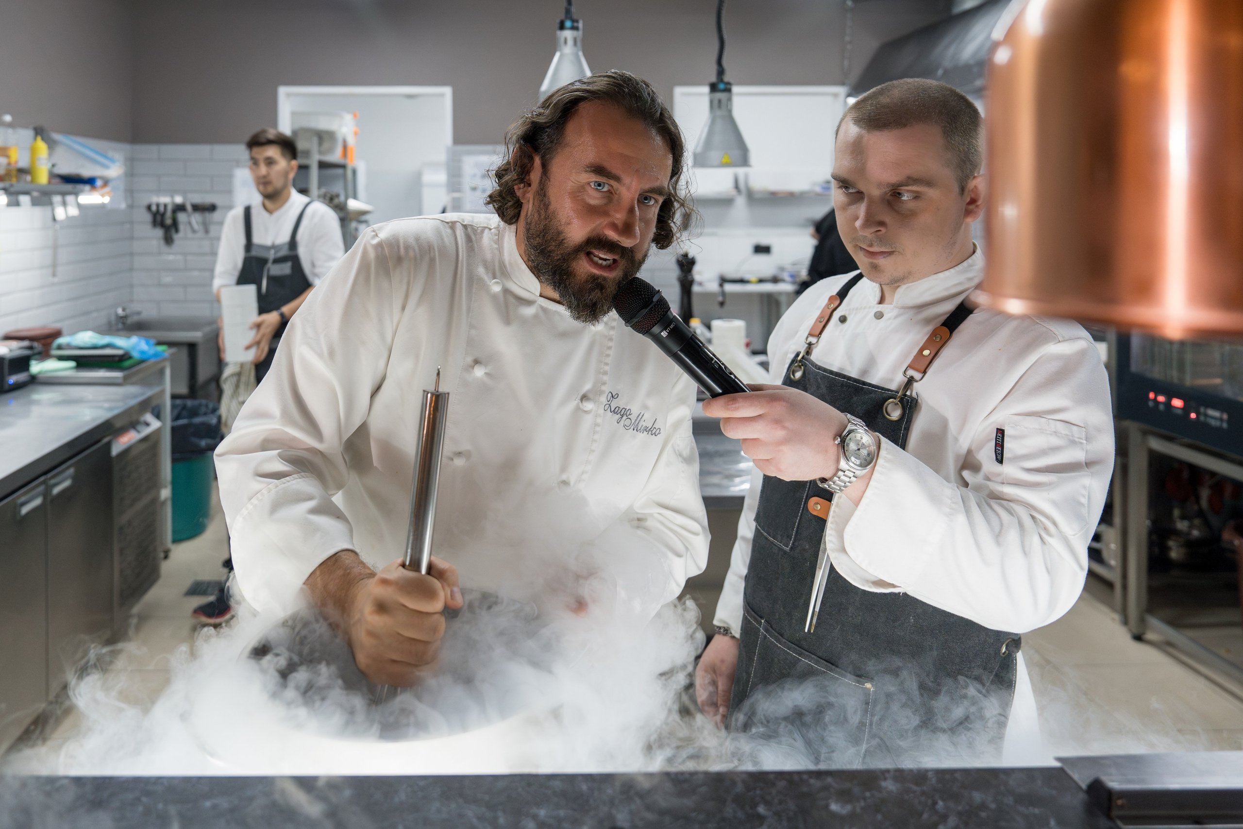 Гастрономический ужин «Лесная Италия» с Мирко Дзаго в ресторане RiverSide. Репортажный фотограф в Красной Поляне и Сочи Павлюченко Екатерина