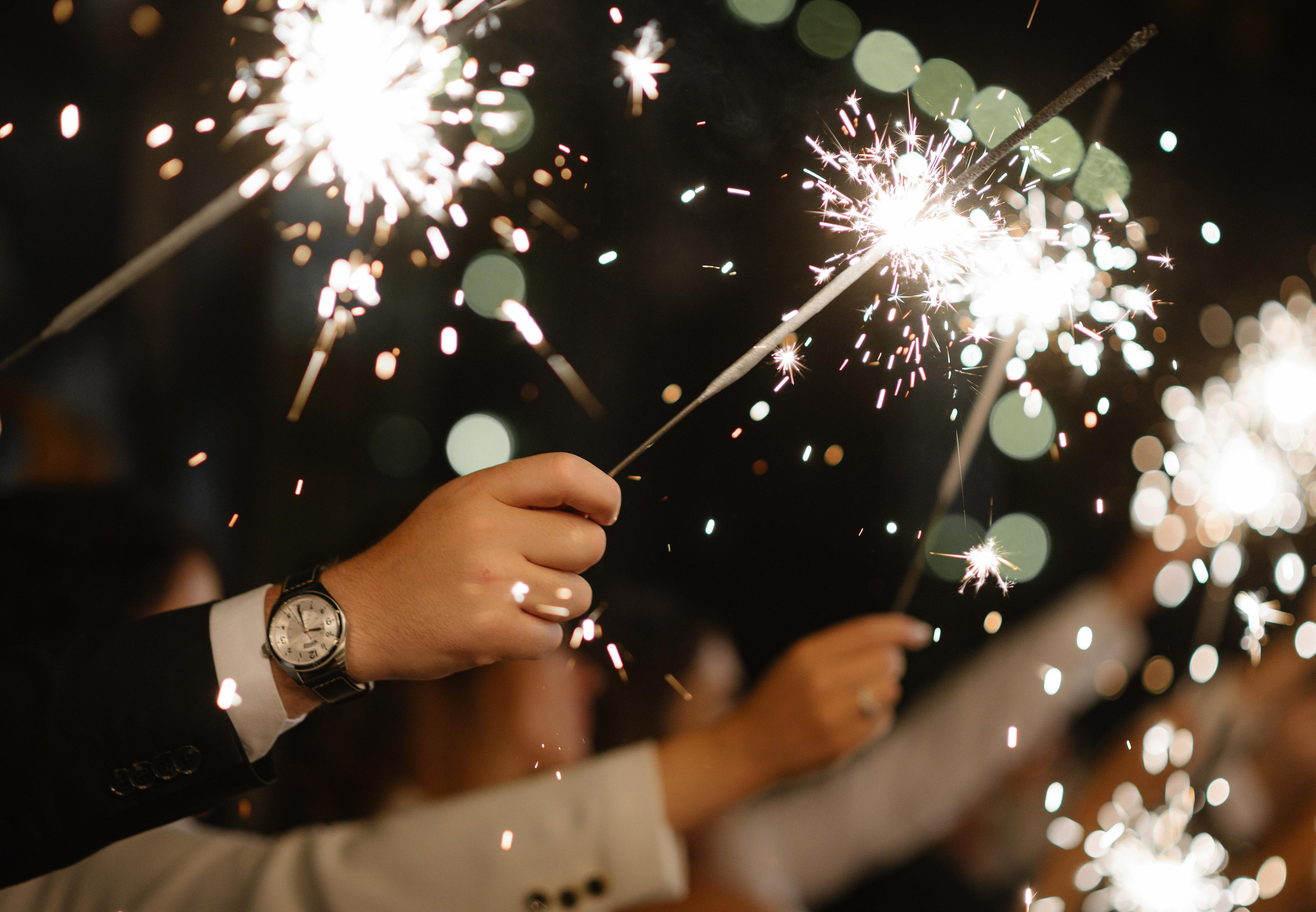 бенгальские огни завершение вечера