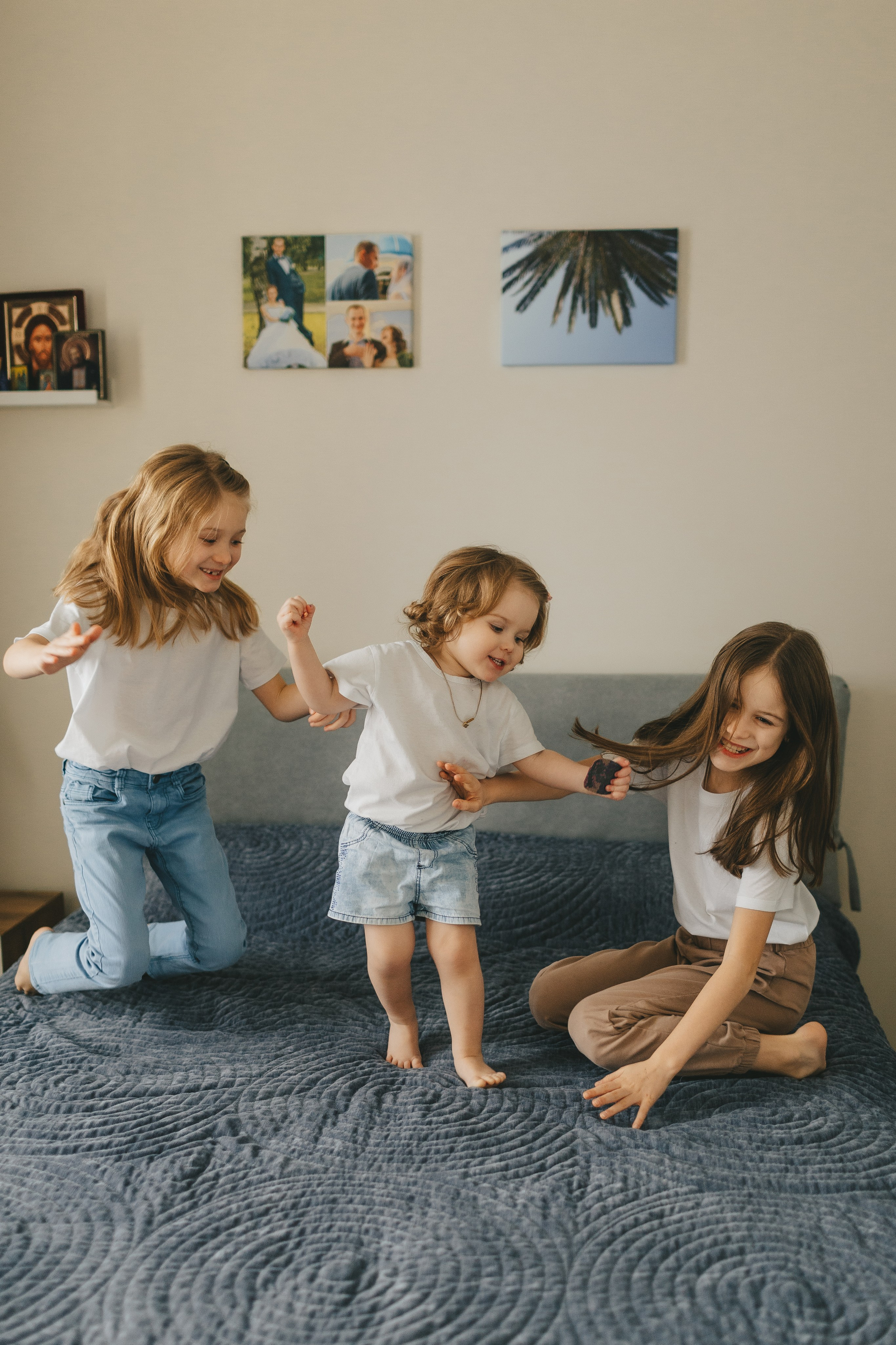 Семья Пети и Алёны (домашняя фотосессия). Семейный и детский фотограф и видеограф в Москве, Дрокина Наталья