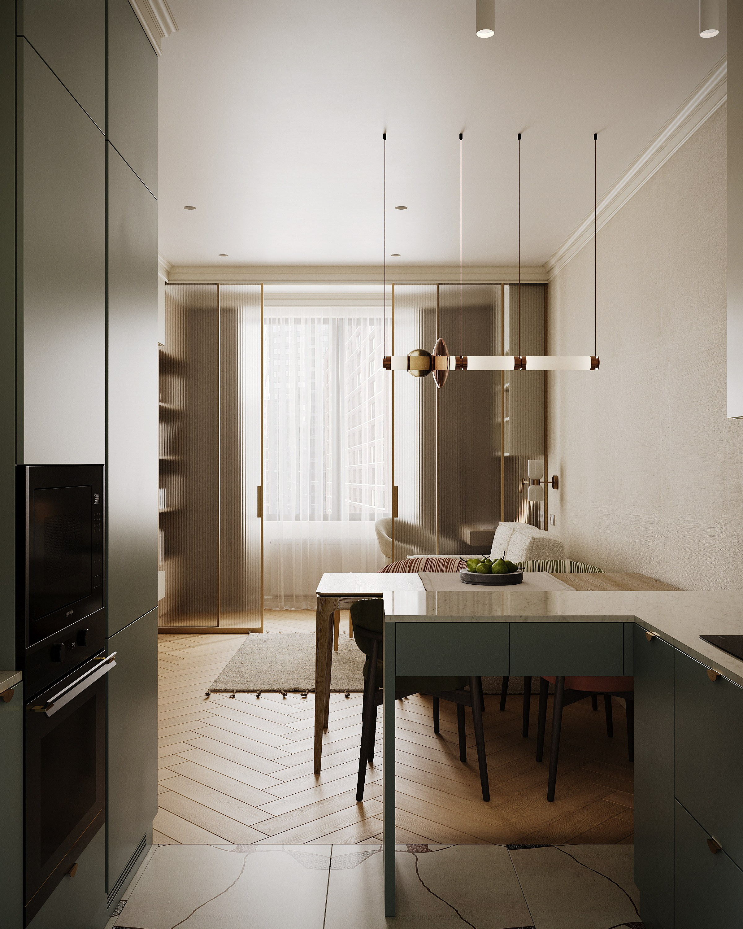 ЖК Петровский парк II — 70 м². КОМНАТА АИСТА дизайн-бюро | AIST ROOM design bureau