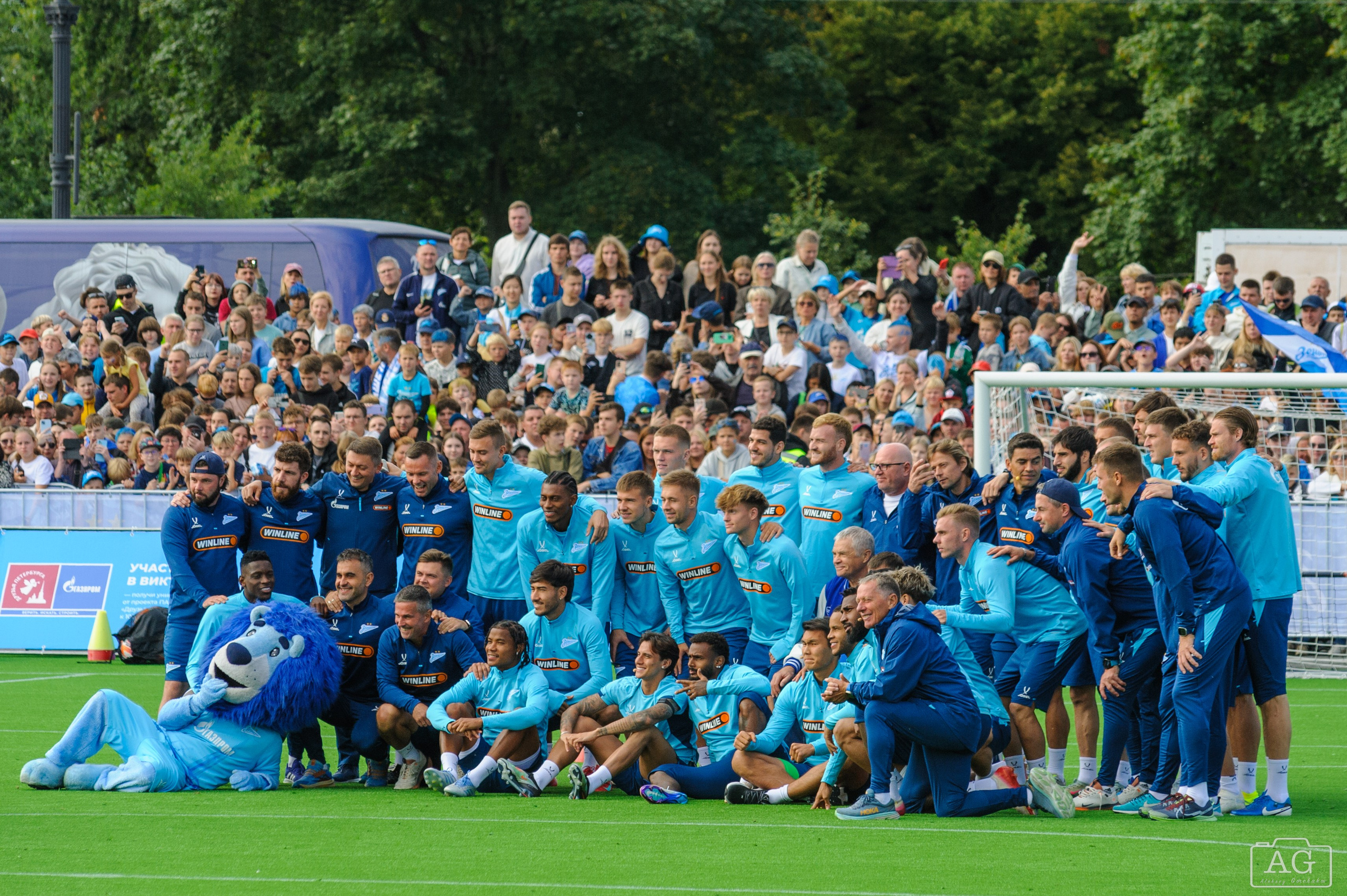 Открытая тренировка ФК «Зенит». Алексей Горчаков. Фотограф на ваш праздник