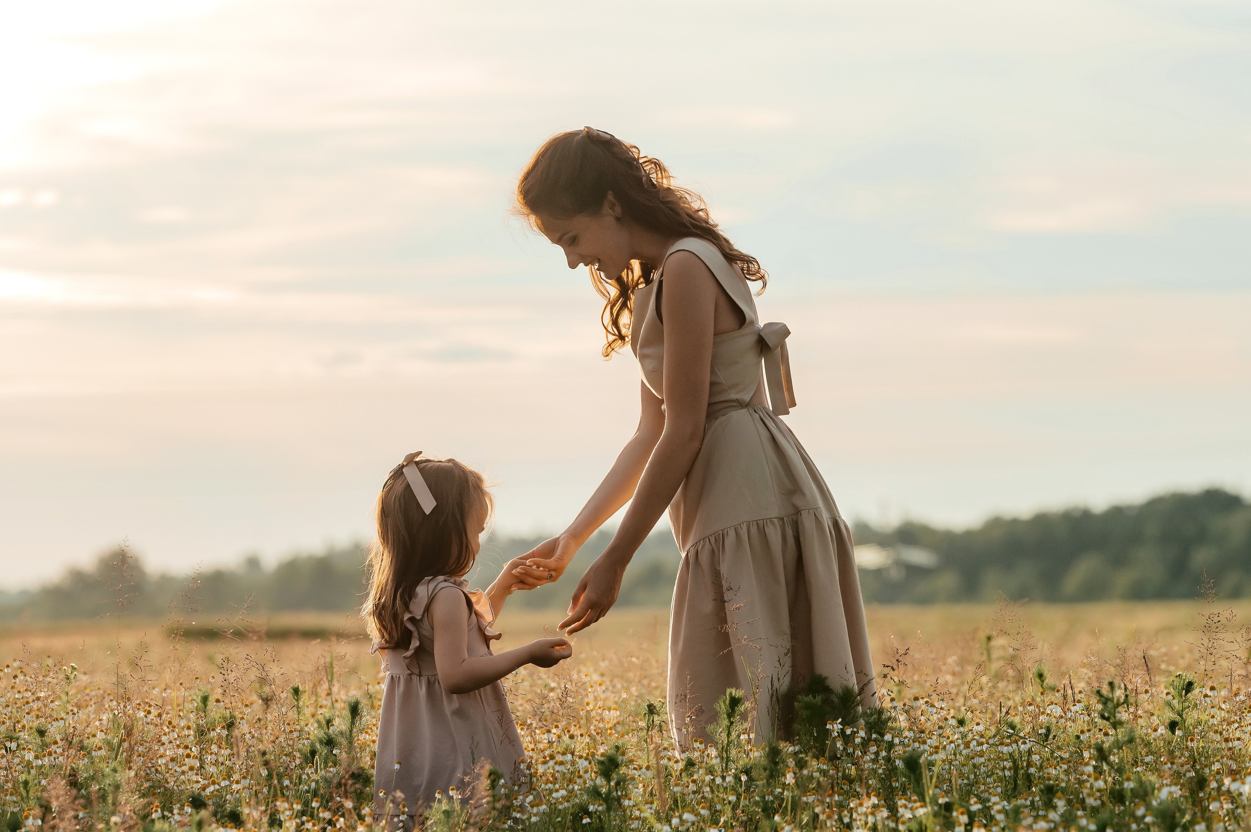 Ира, ромашковое поле, Фрязино. Свадебный и семейный фотограф Виктория Носачёва. Щелково, Москва и МО