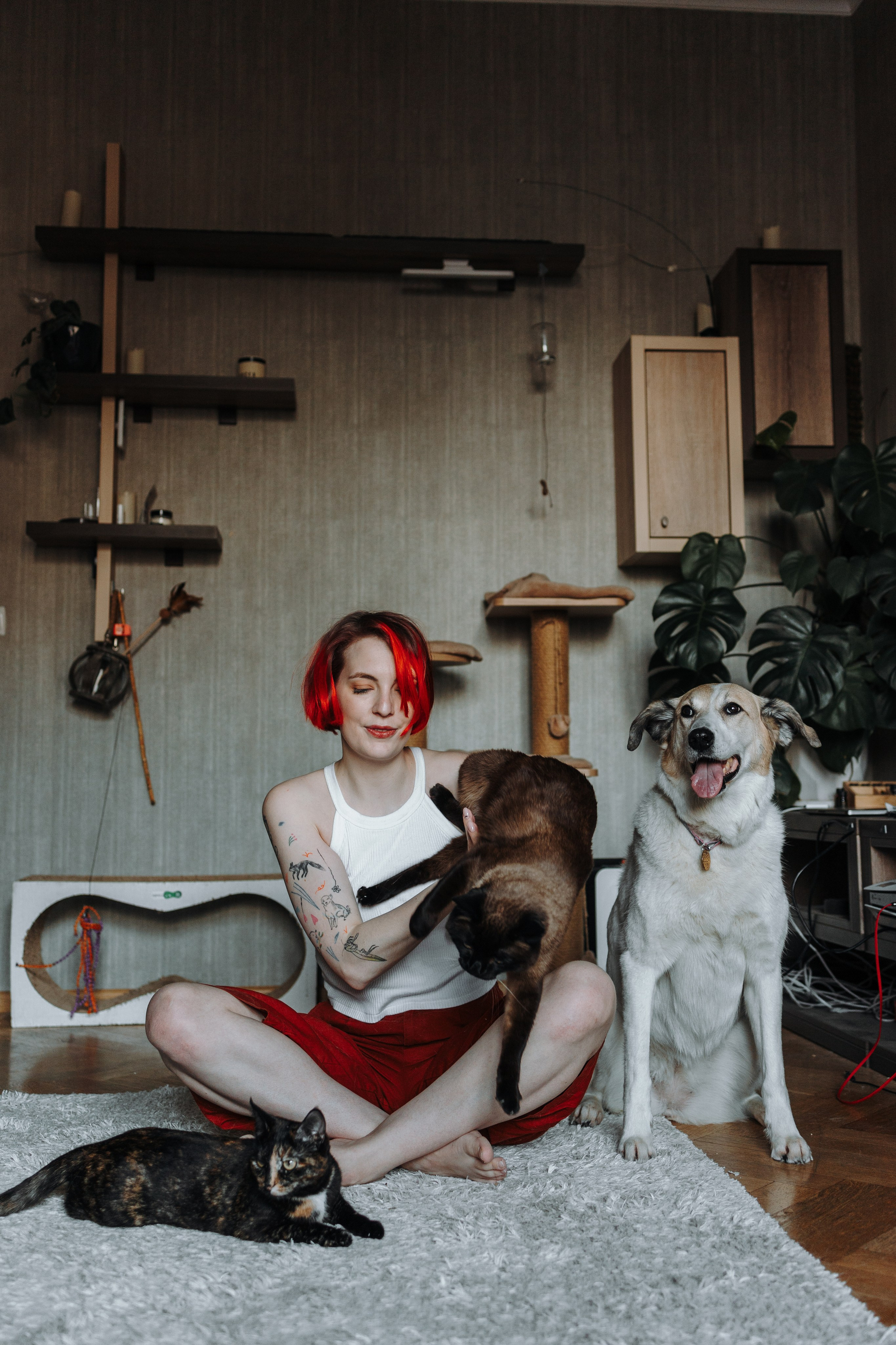 Саша и ее хвосты. Фотограф — Анималист | Санкт-Петербург