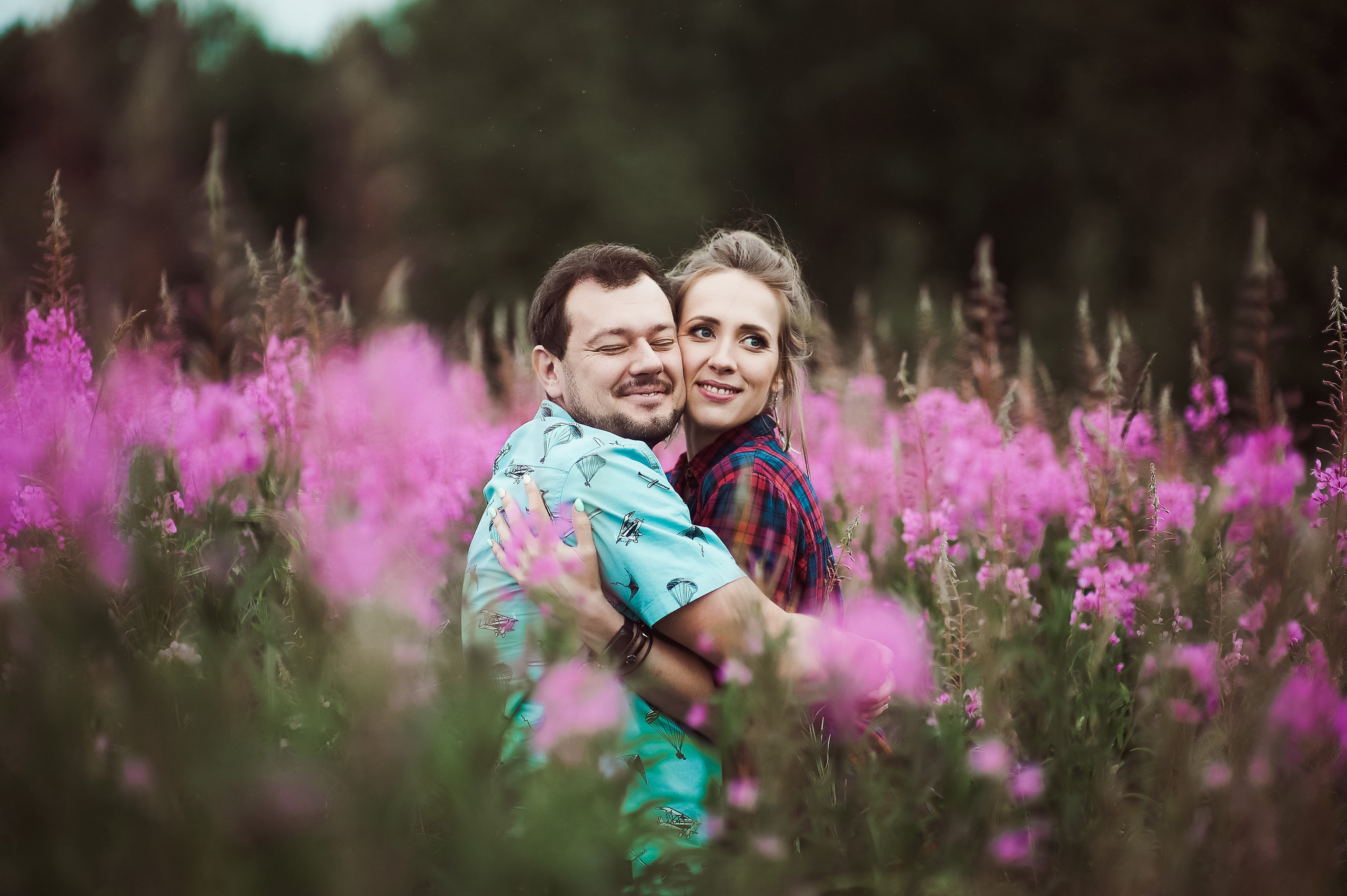 Александра и Вячеслав (фотосессия Love story на природе). Портретный, семейный и свадебный фотограф в Санкт-Петербурге и в Пушкине Ширяев Денис