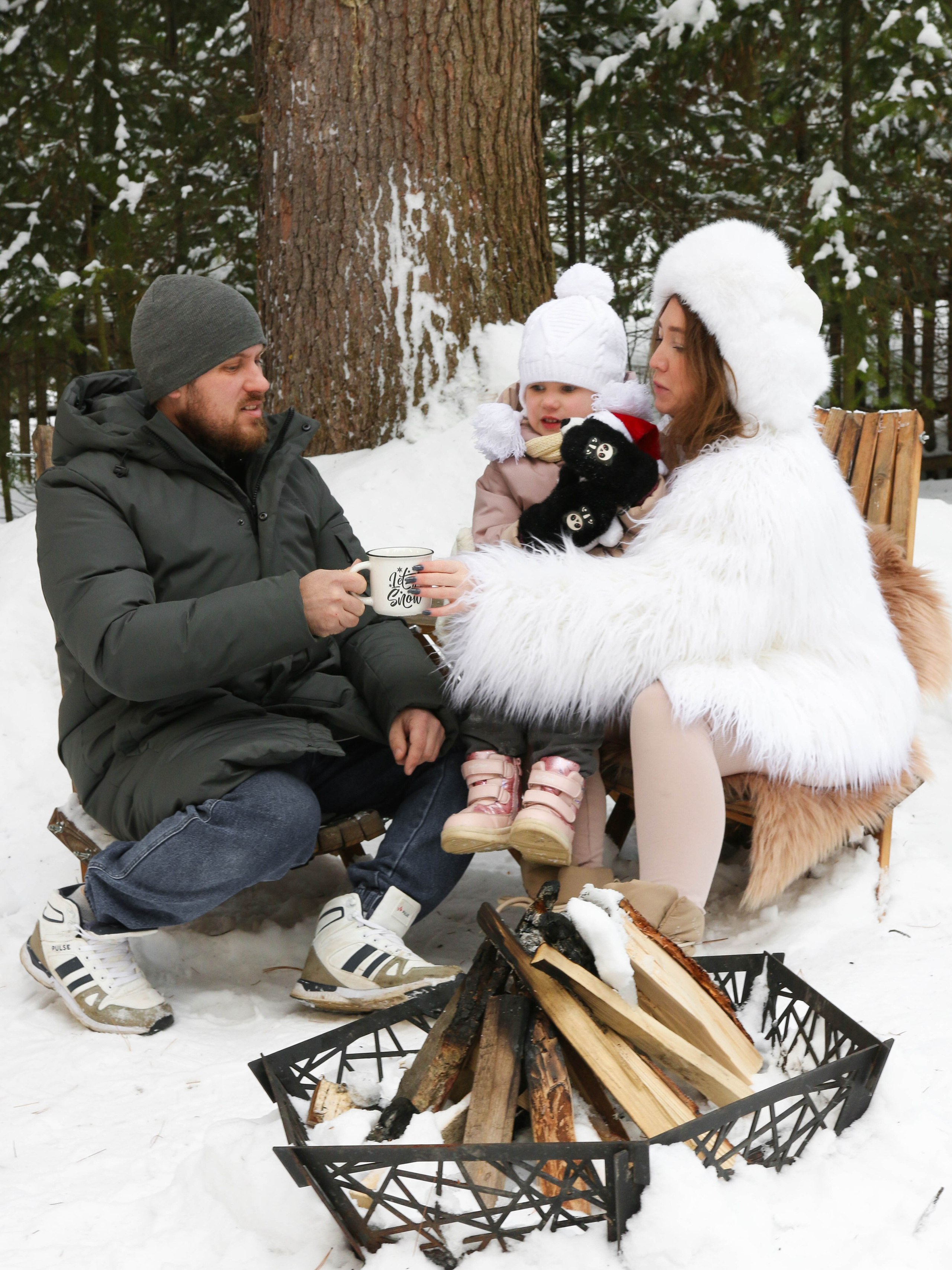 Лес зима. Семейный фотограф в Кемерово Мария Дорожко