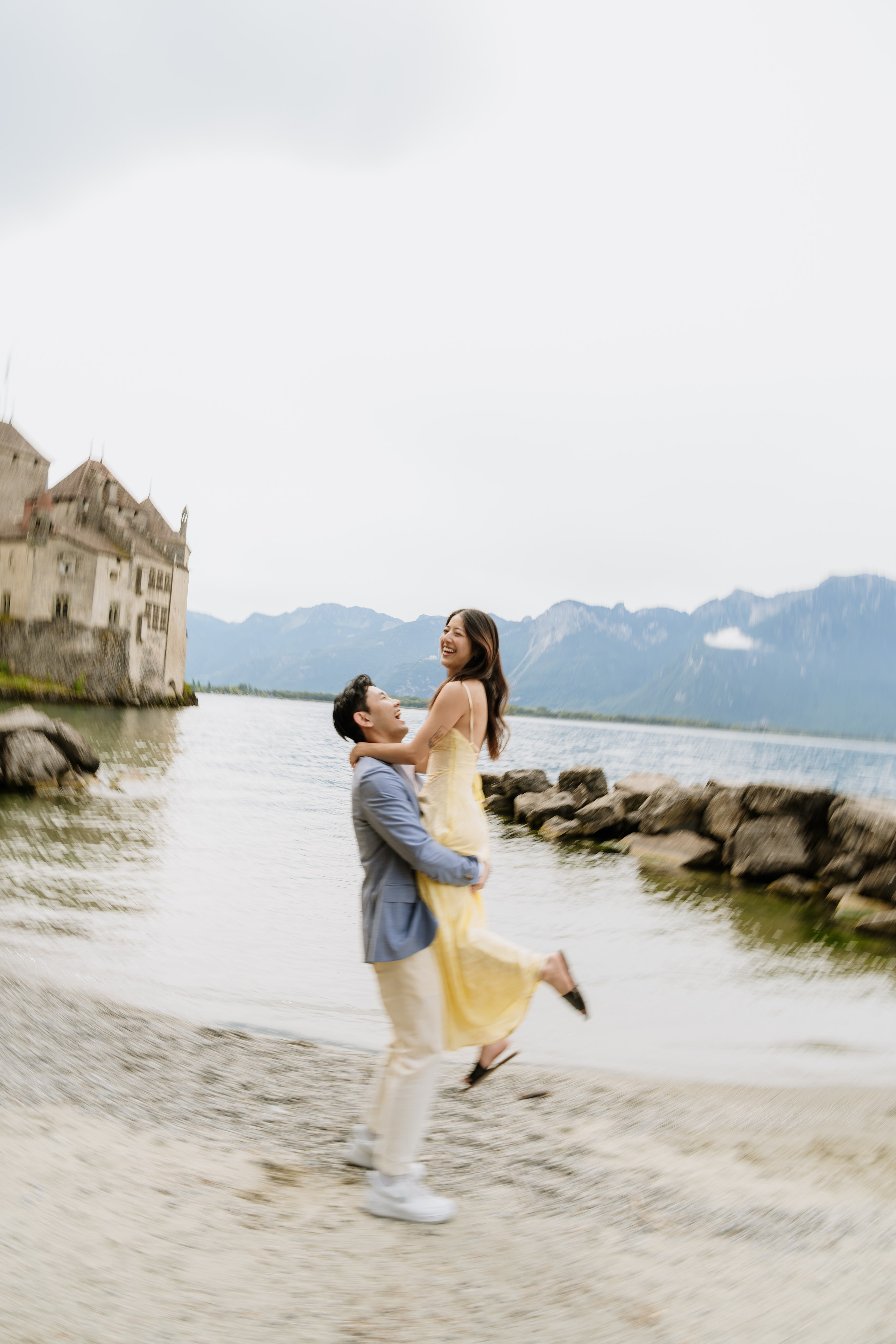 Kristi & Andy | Proposal Montreux. Professional Wedding Photographer Geneva & Romande Switzerland | Tanya Creator