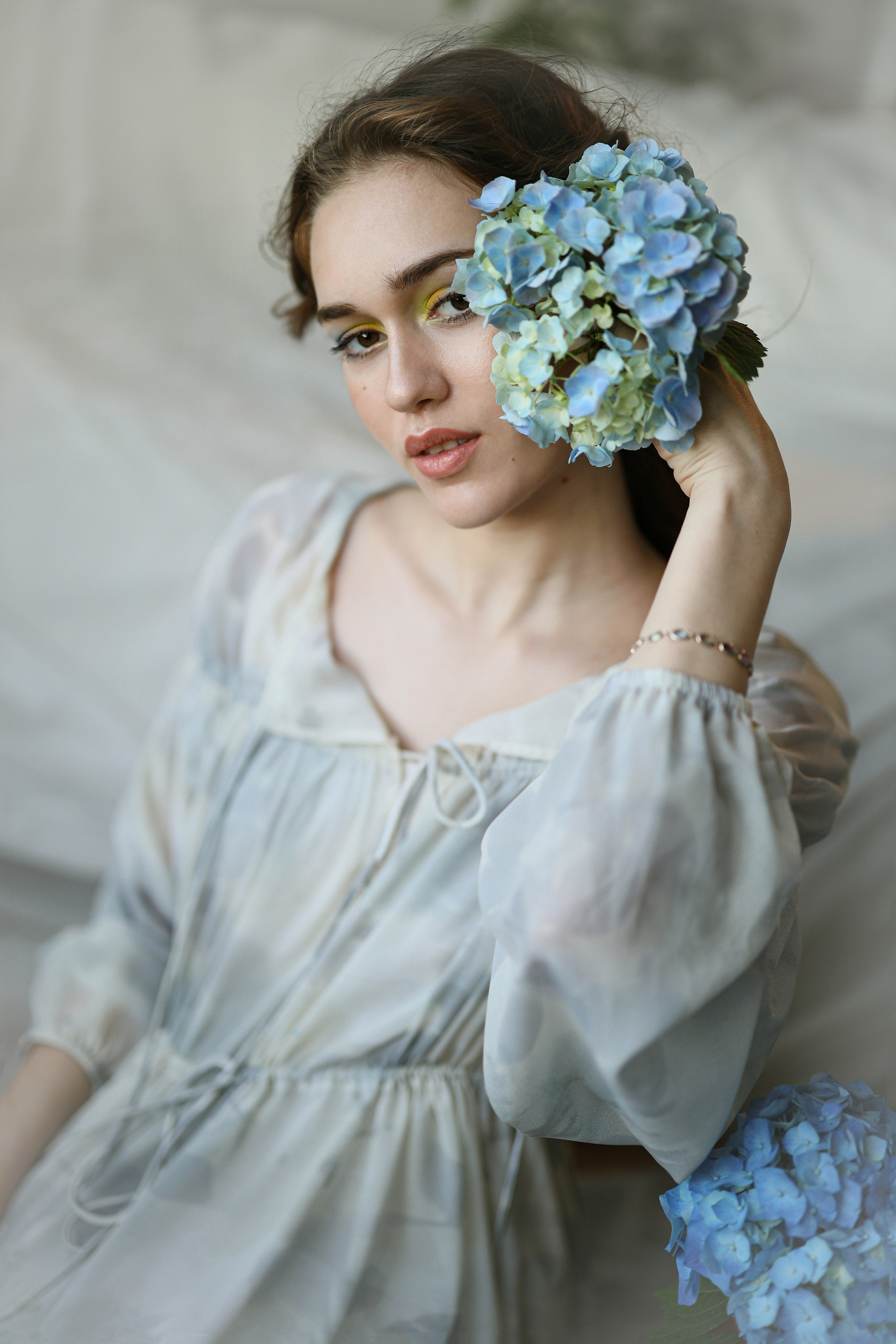 Фотосессия в гортензиях для Татьяны. Свадебный и семейный фотограф в Абхазии Жанна Соснина