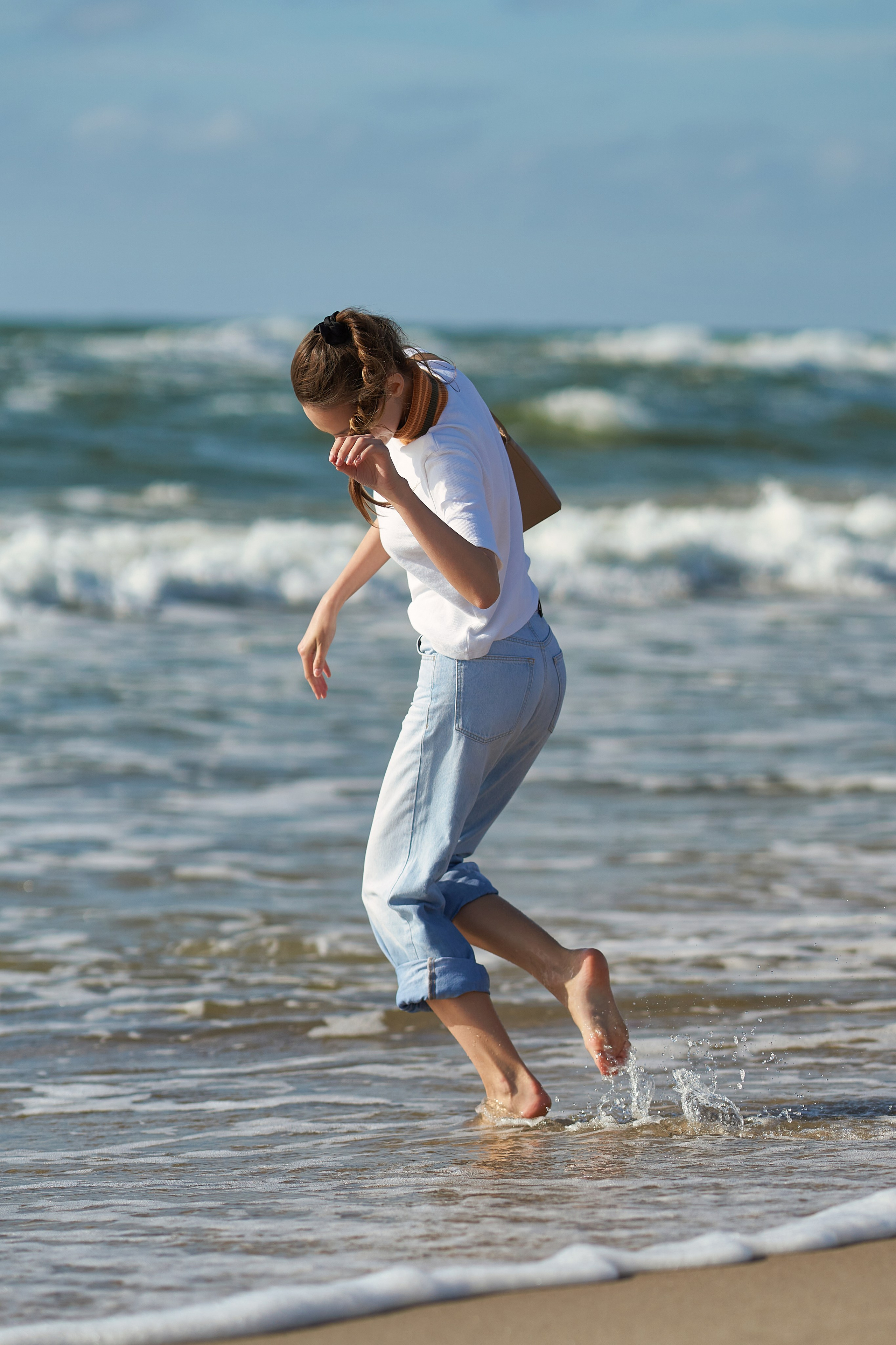 Фотосессия на Балтийском море. На Куршской косе