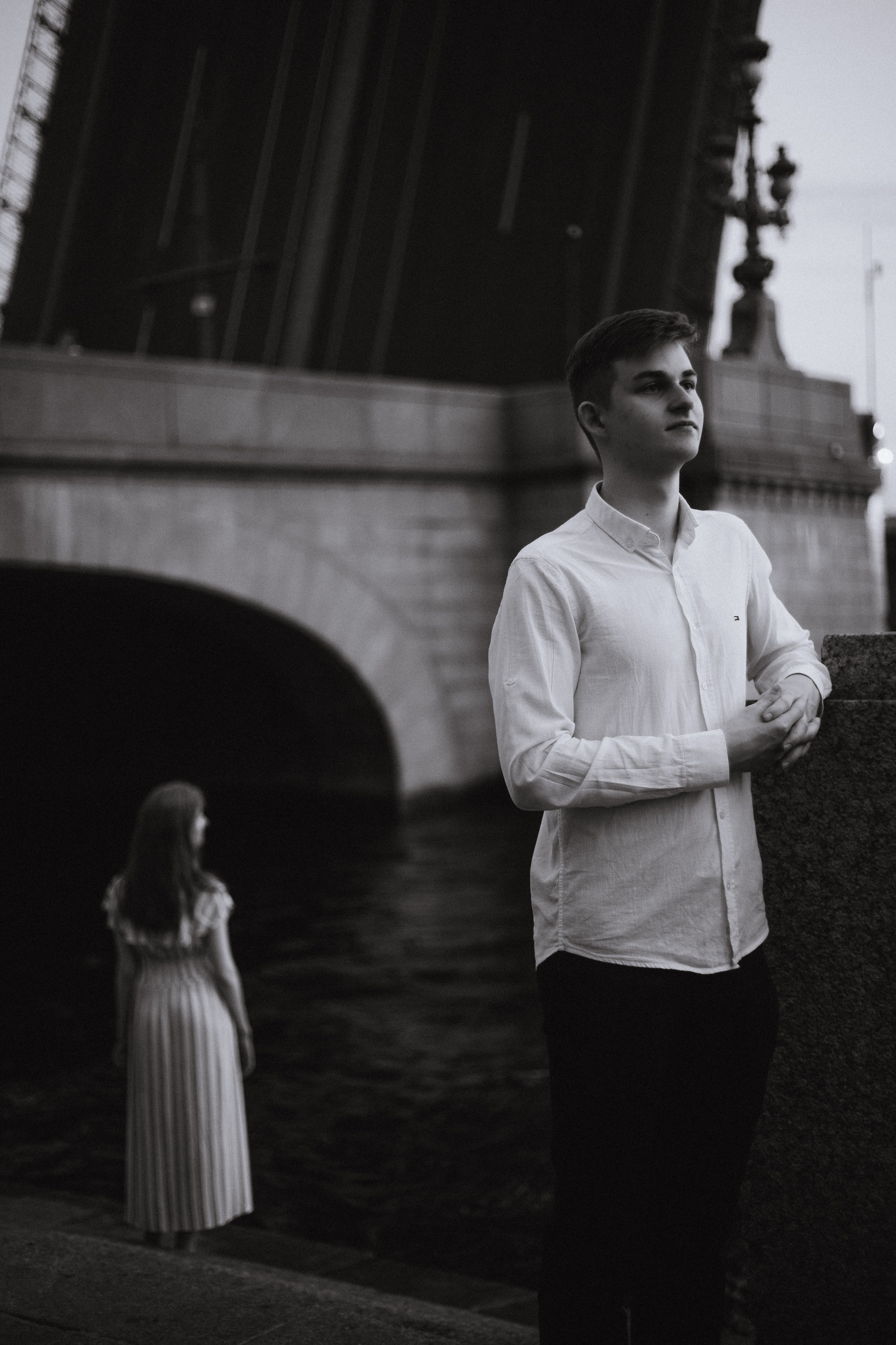 Artem & Tanya. Raised bridges. Портретный и концептуальный фотограф в Санкт-Петербурге Роман Башкиров