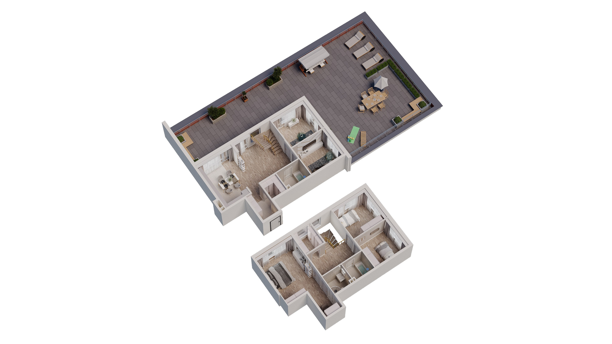 3D планировки. 3D визуализация интерьера и архитектурной среды