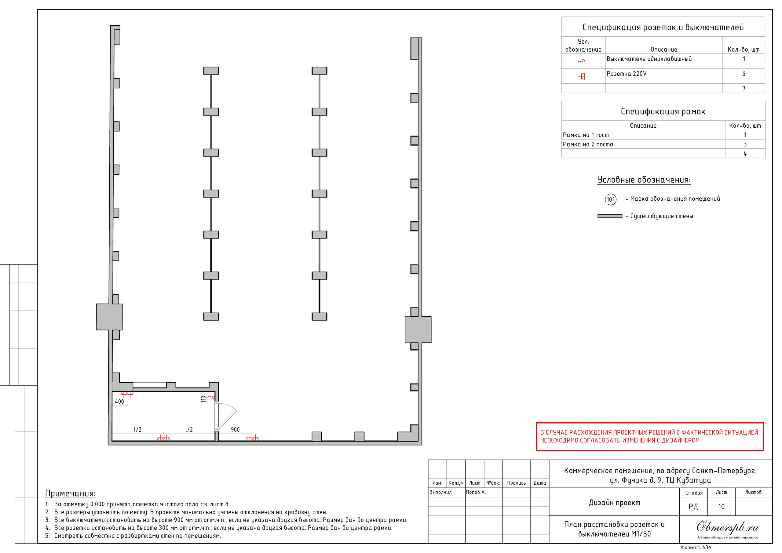 Магазин дверей в ТЦ Кубатура. Студия обмеров и проектирования