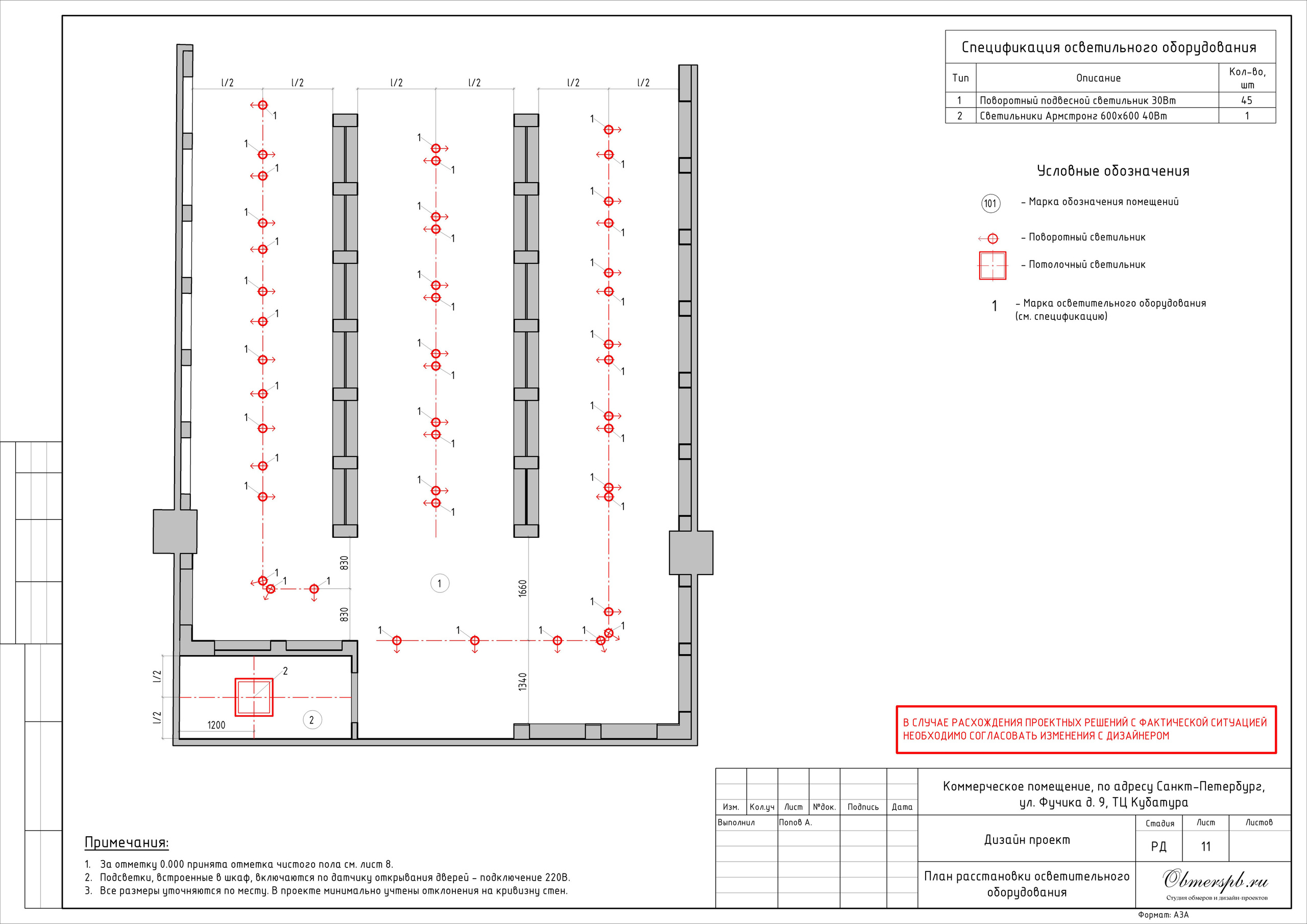 Магазин дверей в ТЦ Кубатура. Студия обмеров и проектирования