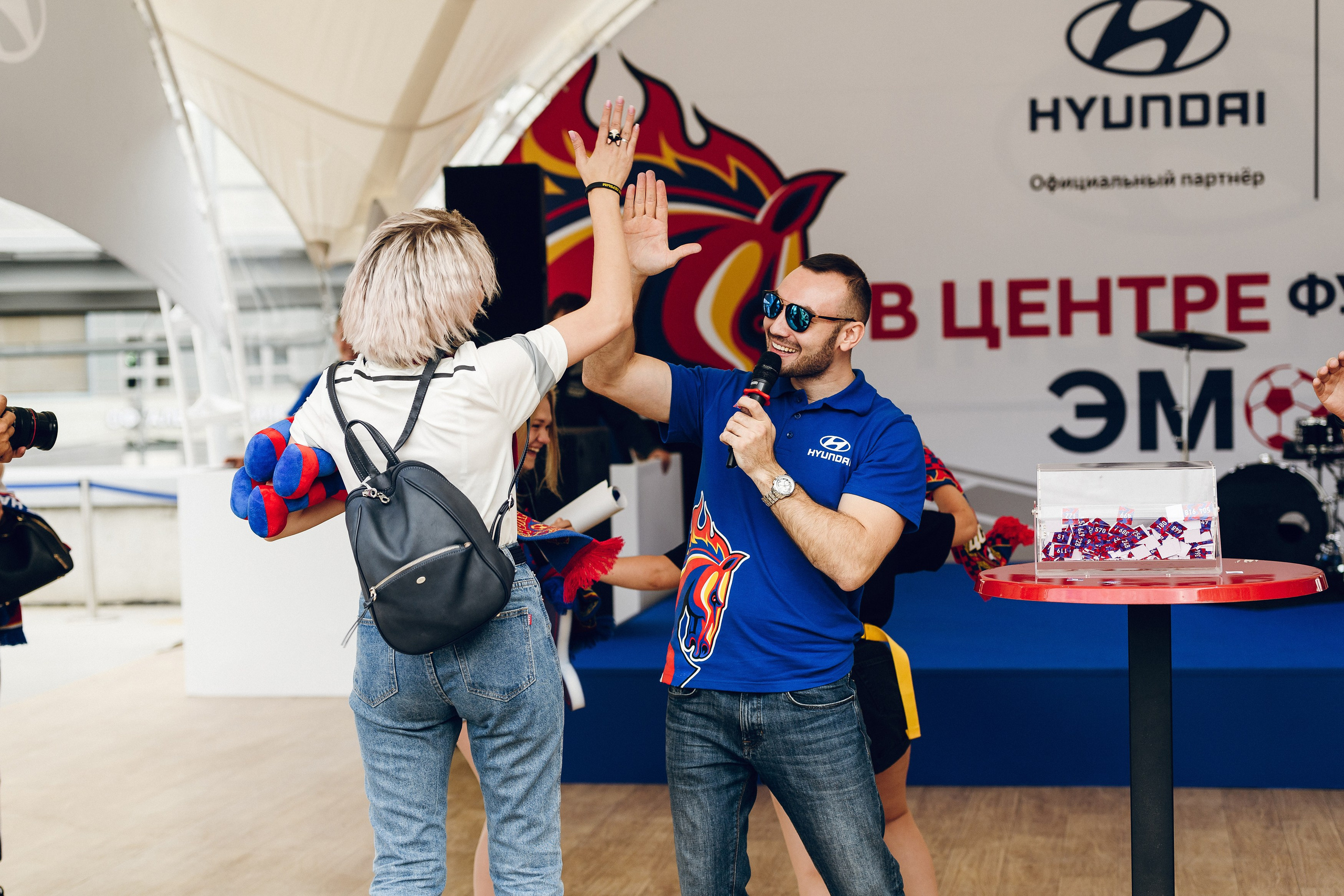 ПФК ЦСКА vs Hyundai. Активации на стадионе. Фотограф Сергей Бойко Москва