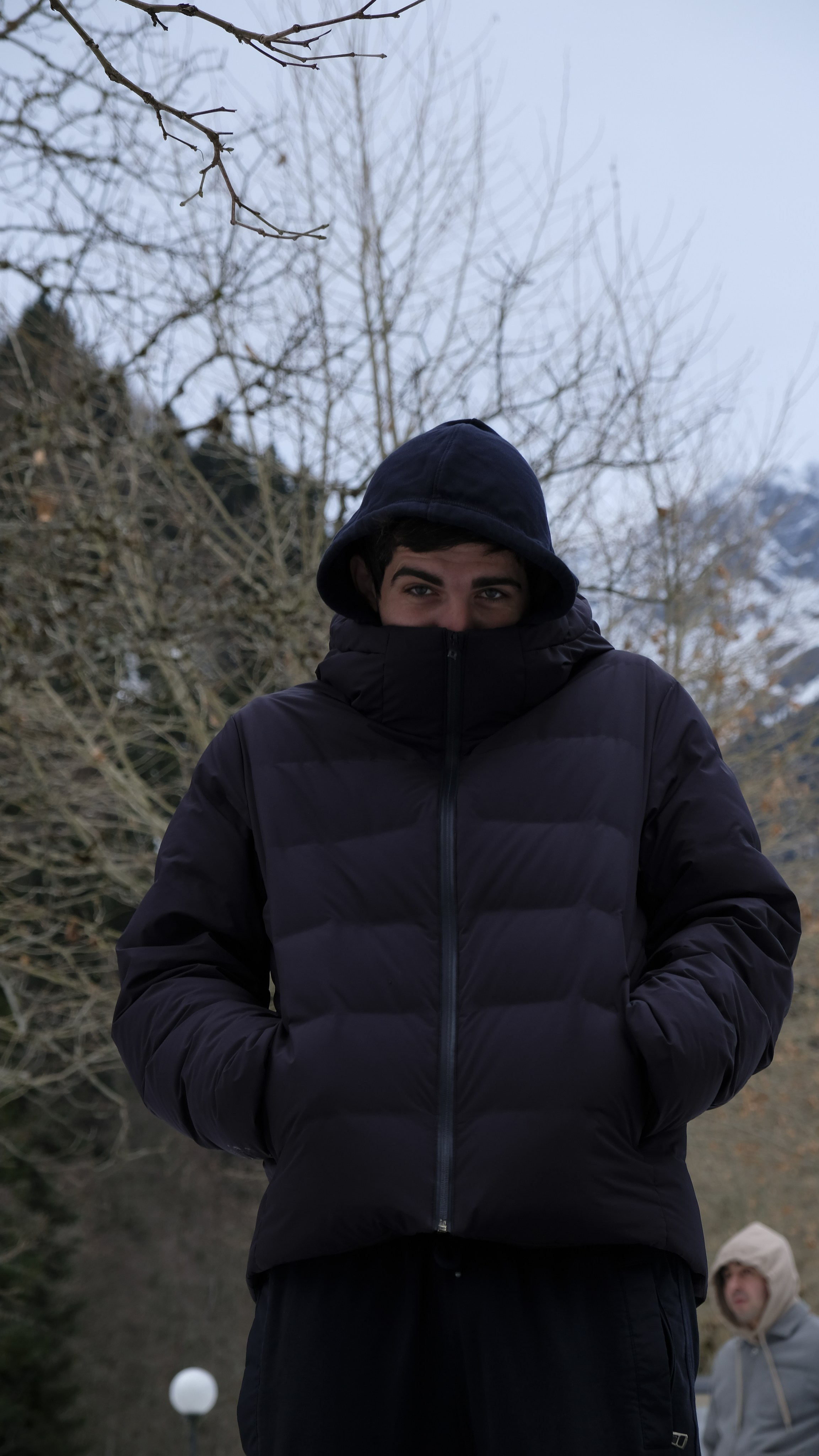 Сталинская дача на Рице зимой. Главная