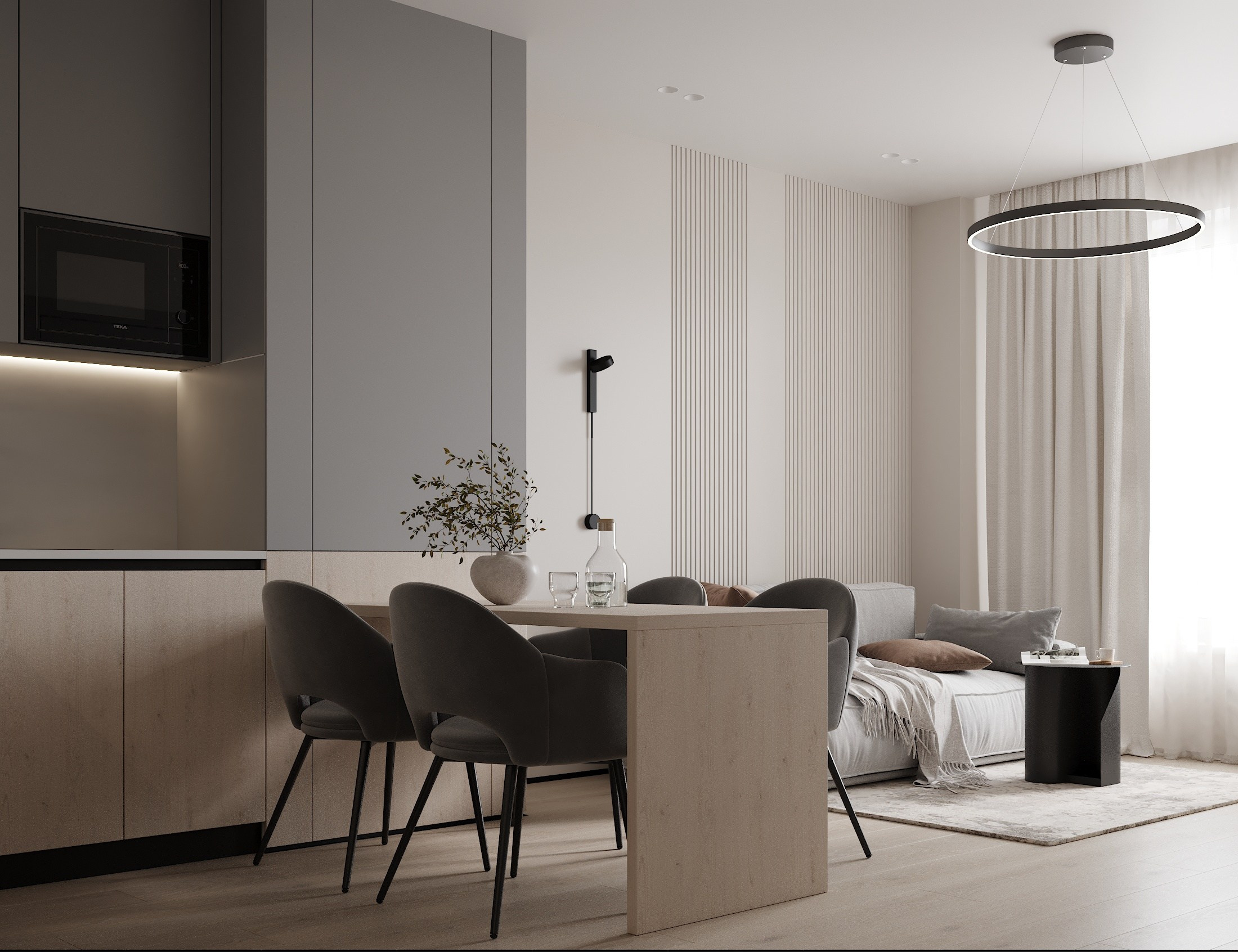 ЖК Еловый 54.7 кв.м. Дизайнер интерьера и 3D визуализатор Ванчугова Ольга