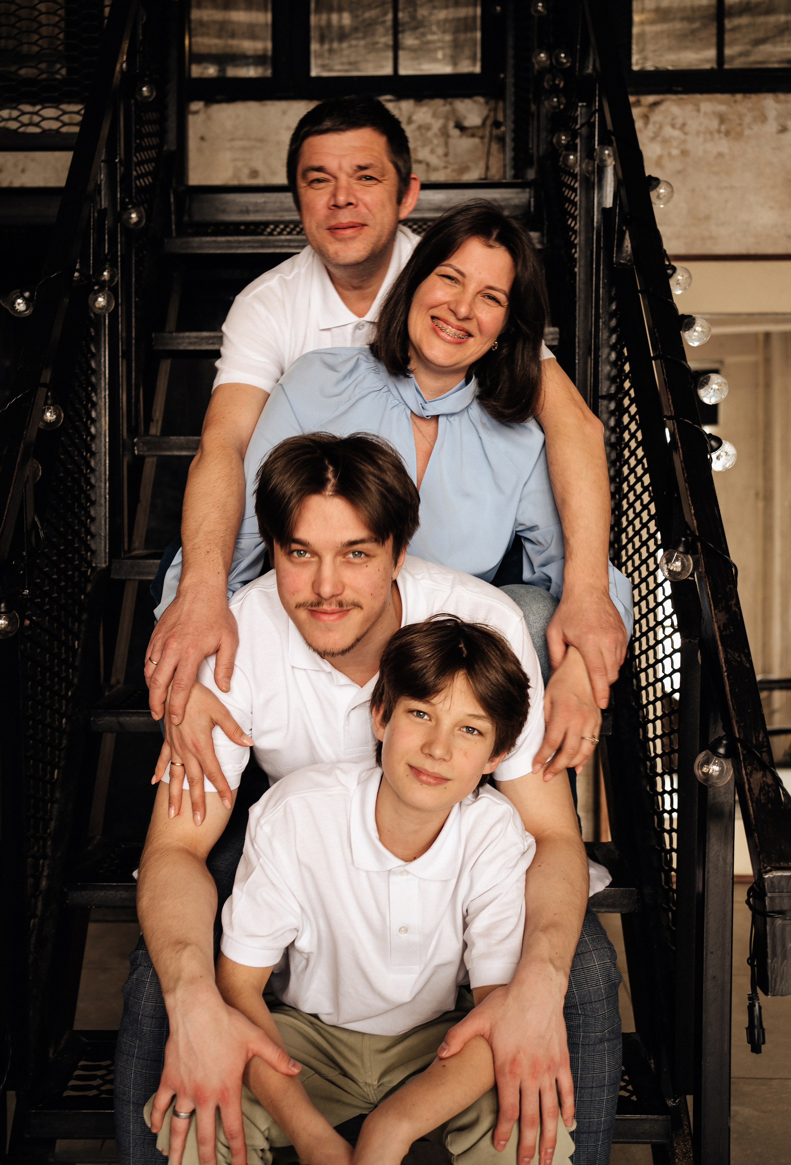 Семья в студии. Портретный фотограф Москва Химки Субботина Екатерина