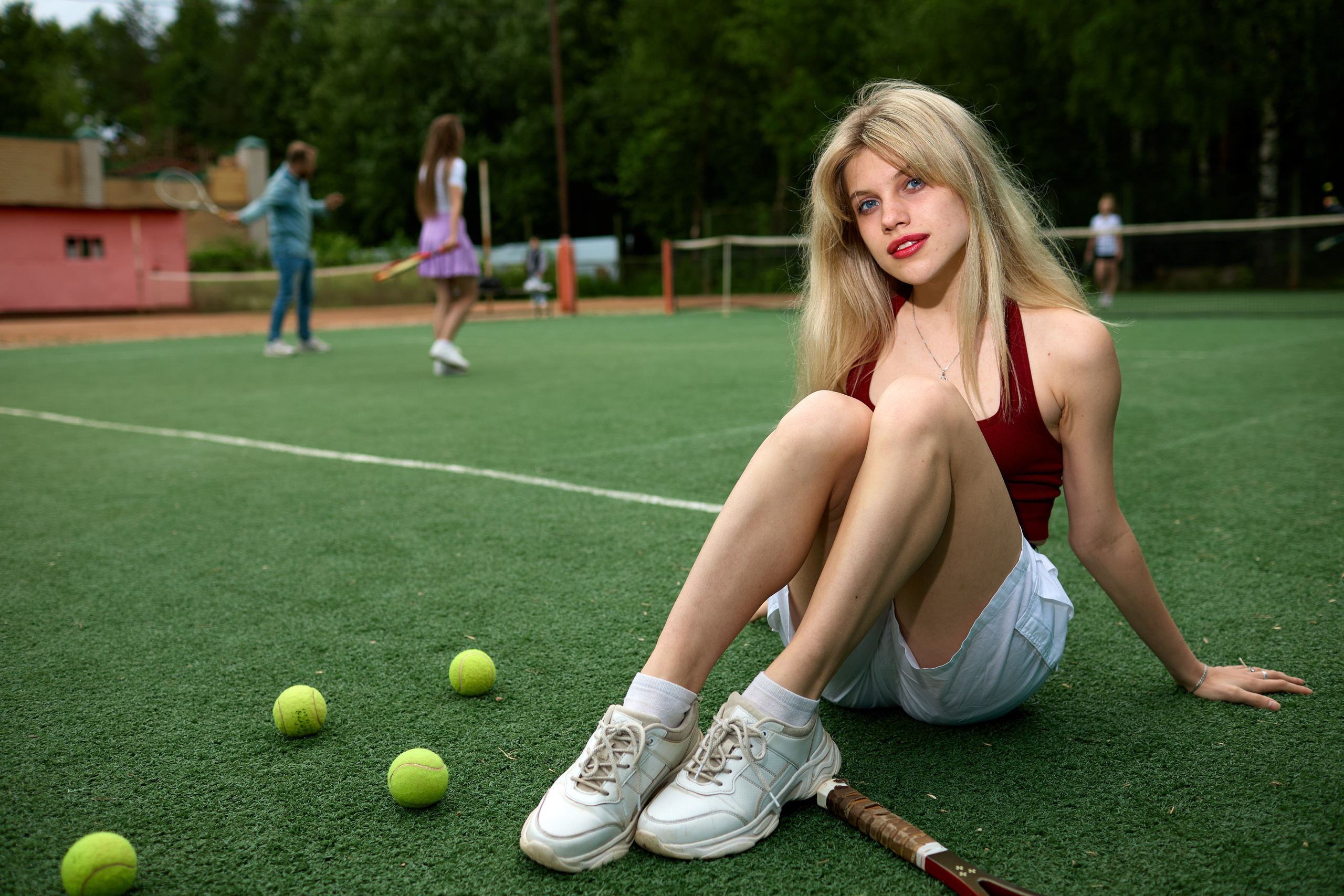 Фотосессия на теннисном корте Парка Победы. Фотограф Илья Прохоров в Кирове