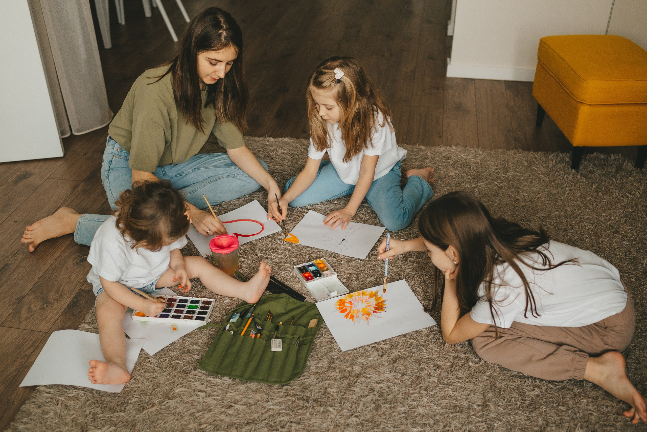 Семья Пети и Алёны (домашняя фотосессия). Семейный и детский фотограф и видеограф в Москве, Дрокина Наталья