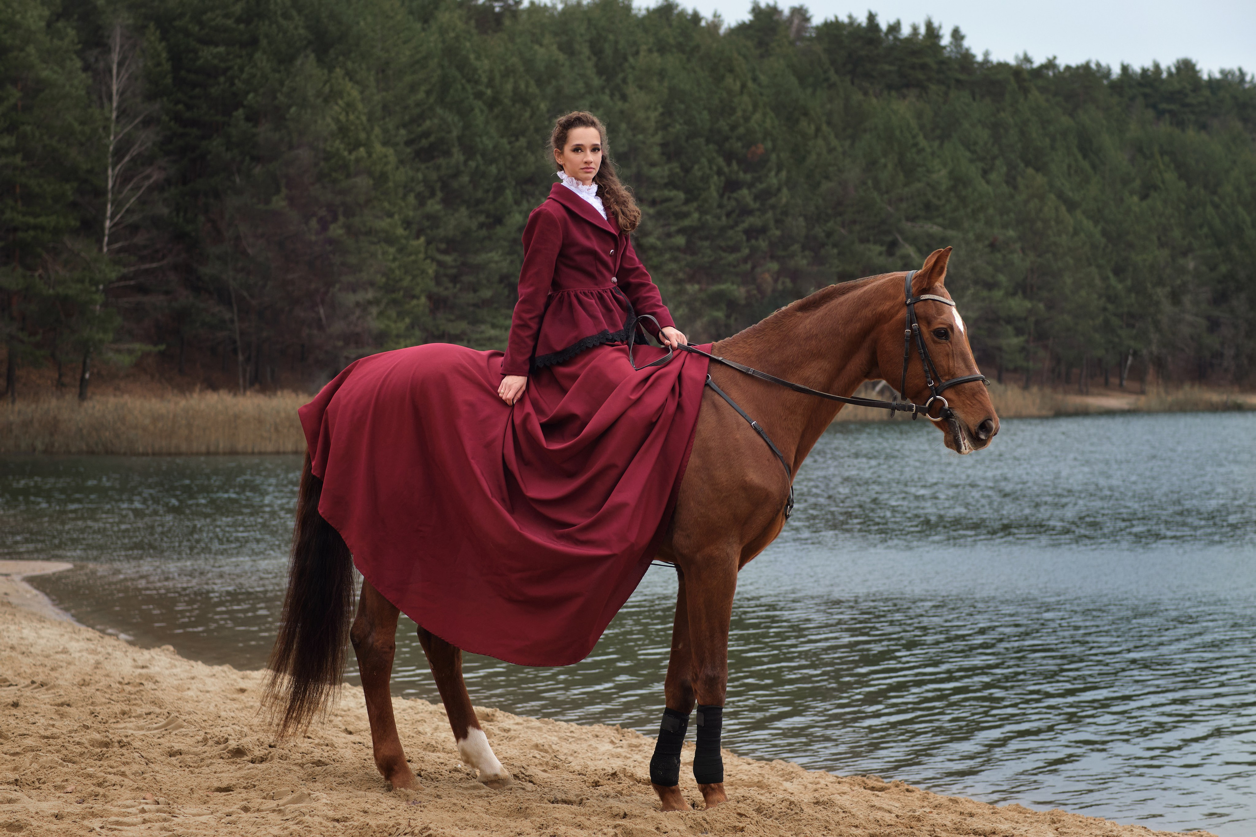 Анна, конная прогулка