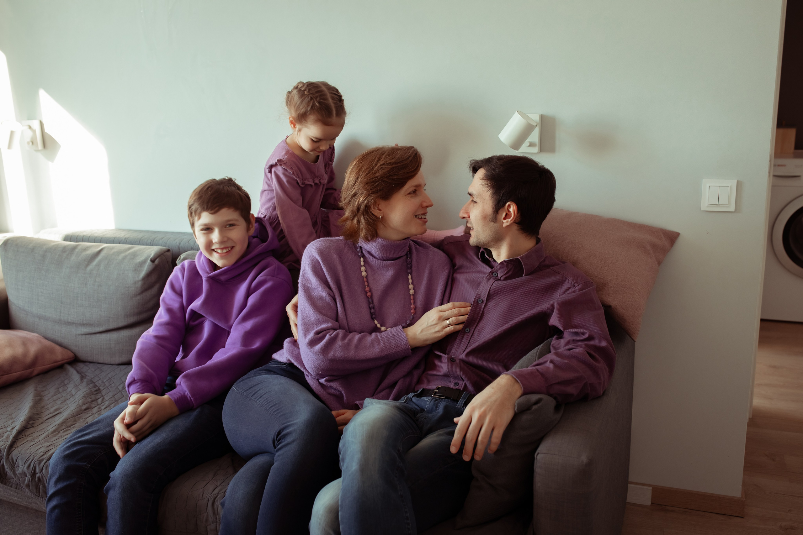 Александра, Максим, Евгений и Ксюша. Семейный и детский фотограф в Москве Дорогова Екатерина