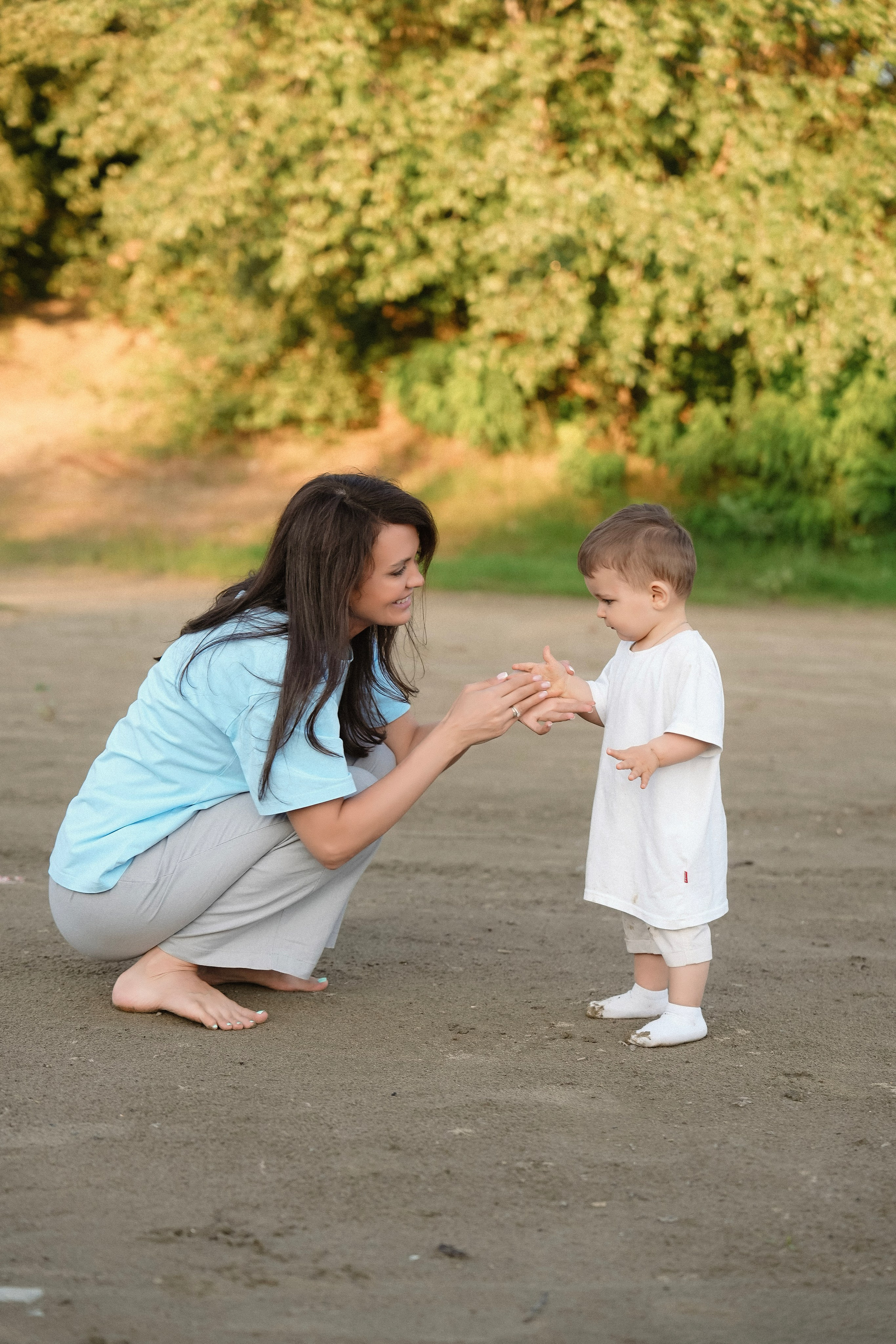 Семейная съёмка на закате. Фотограф с психологическим образованием