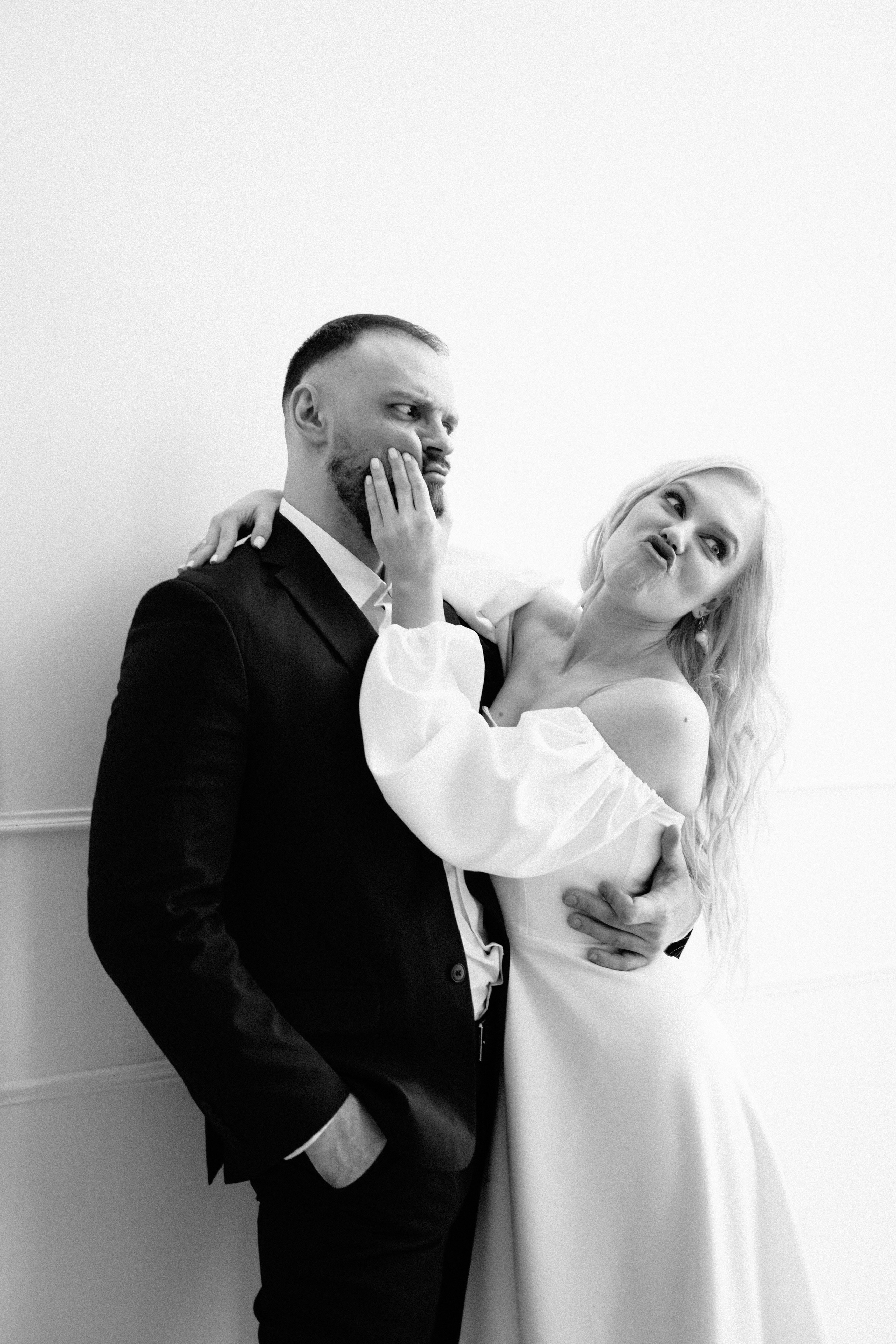 Свадебная фотосессия молодоженов в фотостудии. Свадебный и семейный фотограф из Воронежа|Москвы Бубнова Екатерина