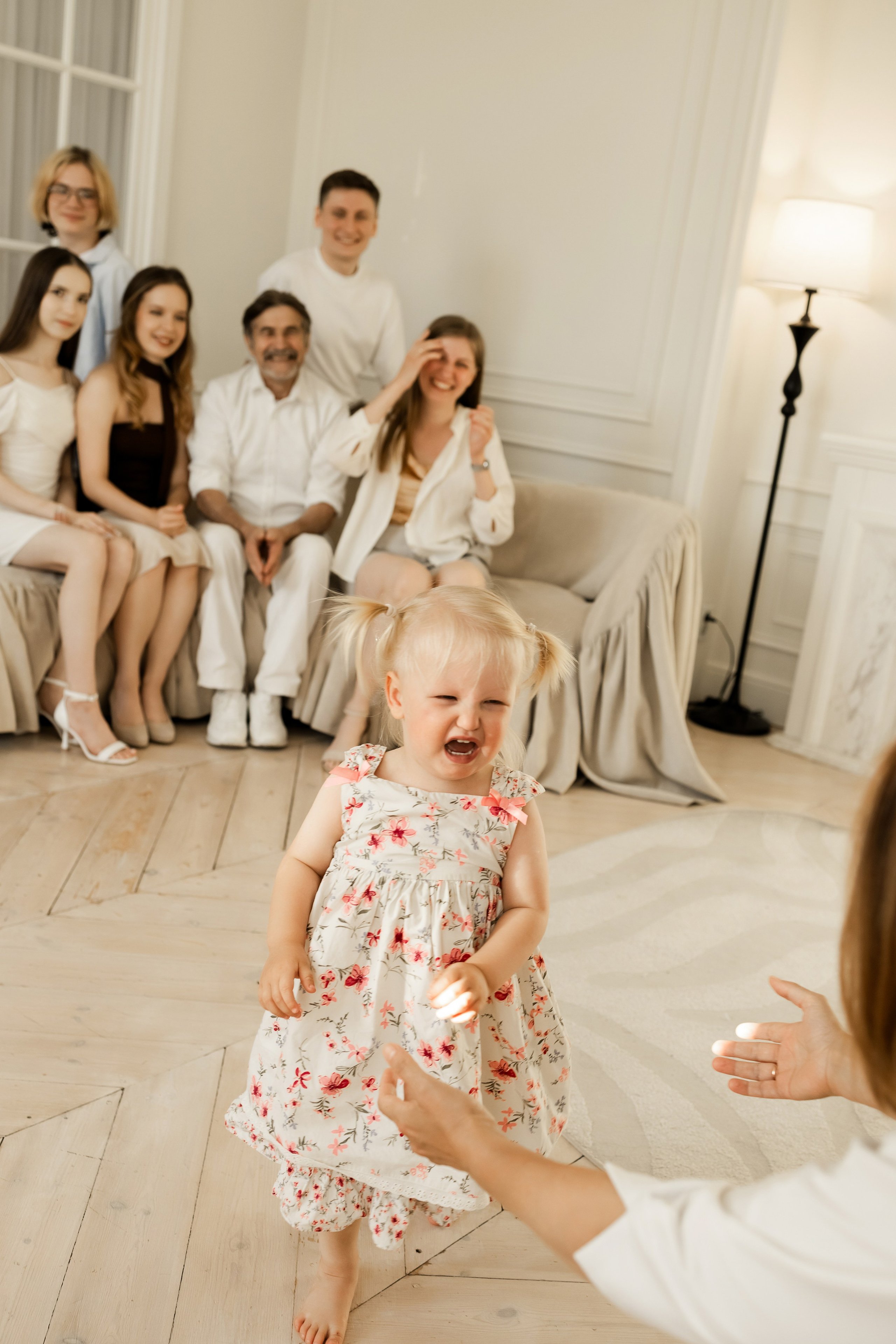 Съемка большой семьи в студии Villa Nina. Семейный фотограф в Екатеринбурге Маргарита Курносова