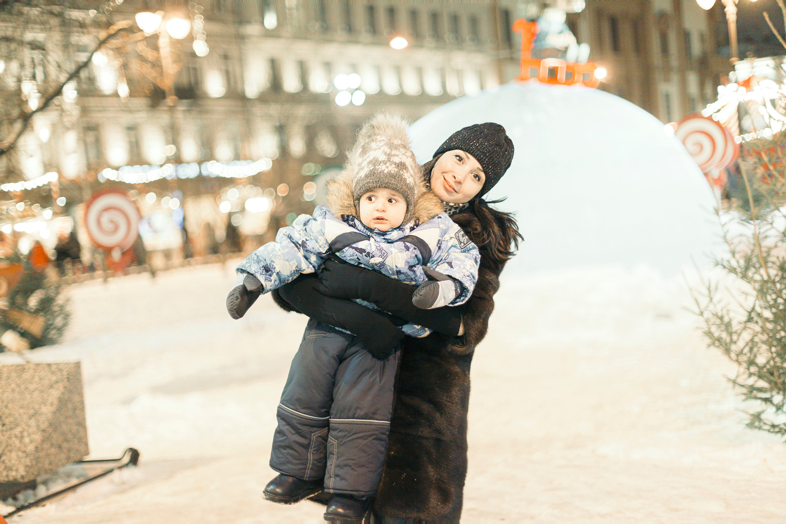 Зимняя фотопрогулка с малышом. Фотограф Анастасия Аветян. Санкт-Петербург