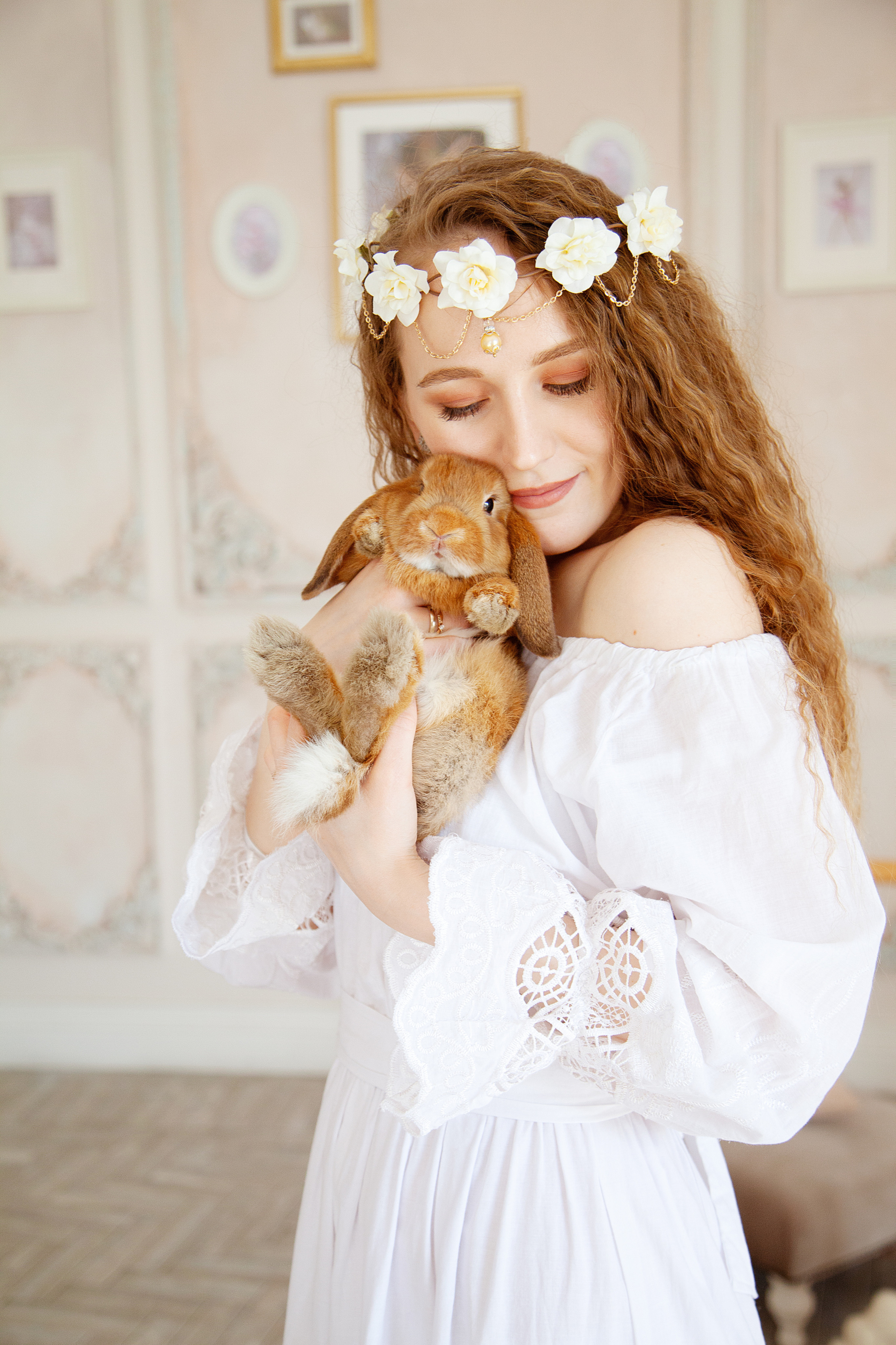 С кроликами. Фотограф Анастасия Аветян. Санкт-Петербург