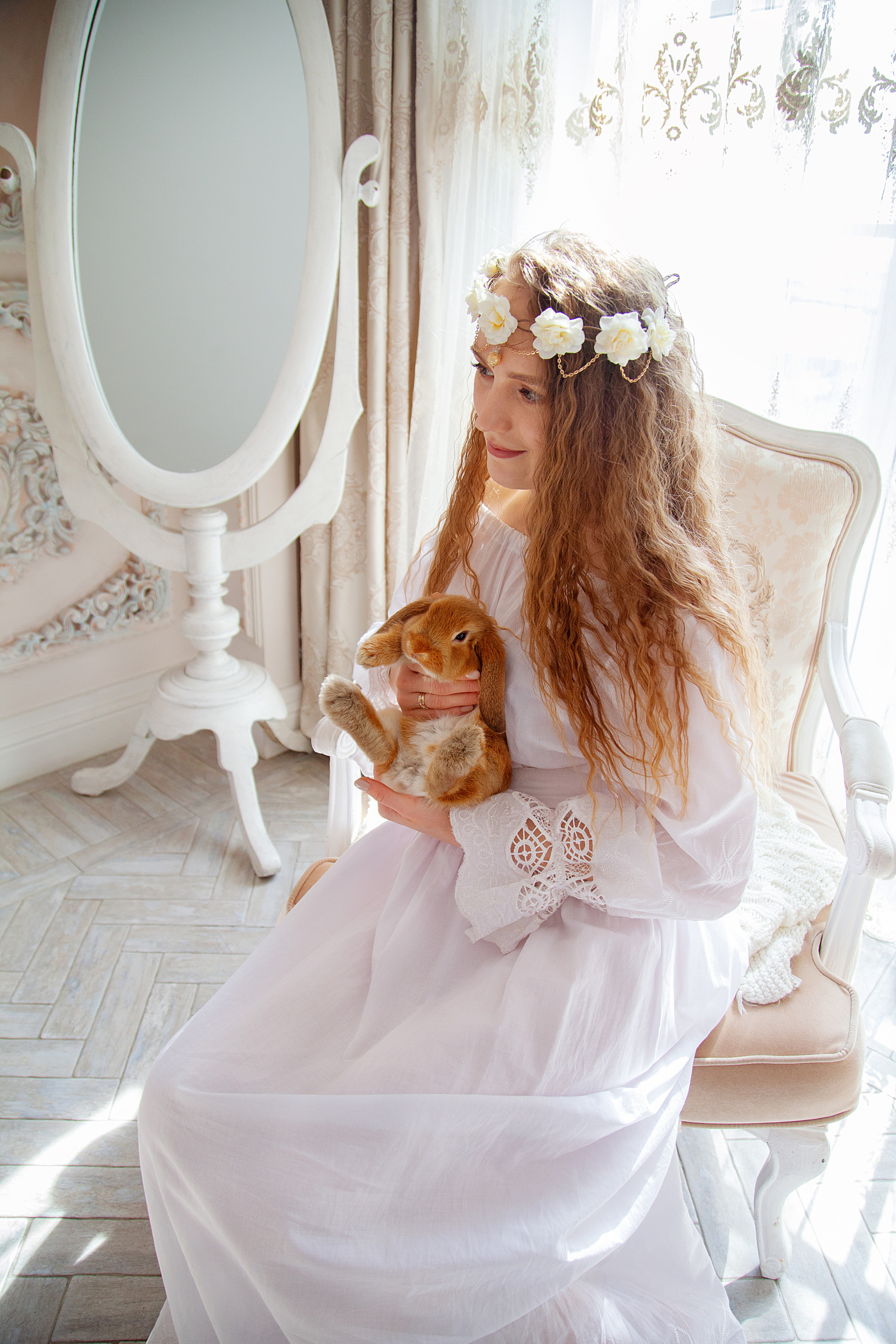 С кроликами. Фотограф Анастасия Аветян. Санкт-Петербург