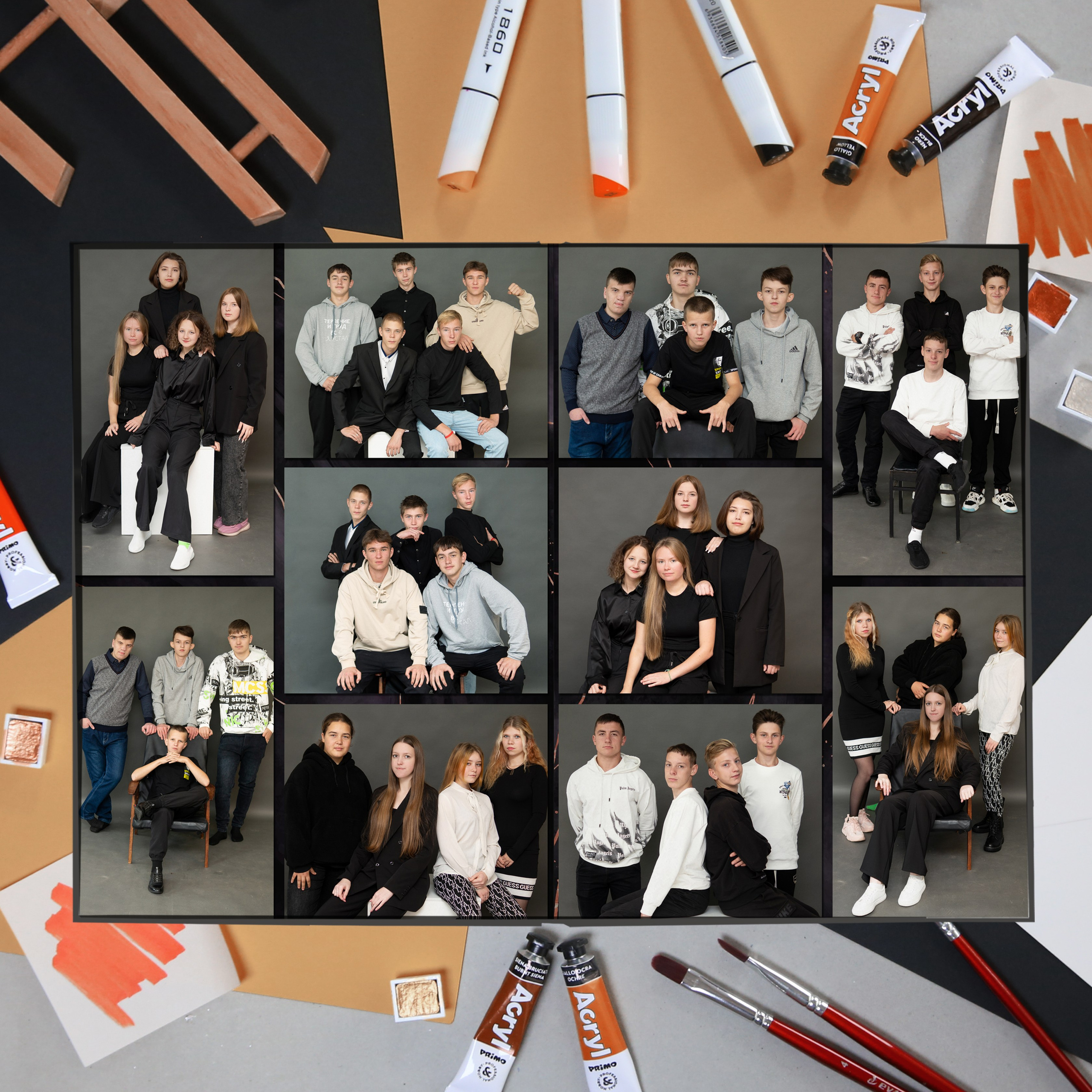 Альбом 10 разворотов Старшая Школа. Выпускные Альбомы и Фотосессии п. Кавалерово