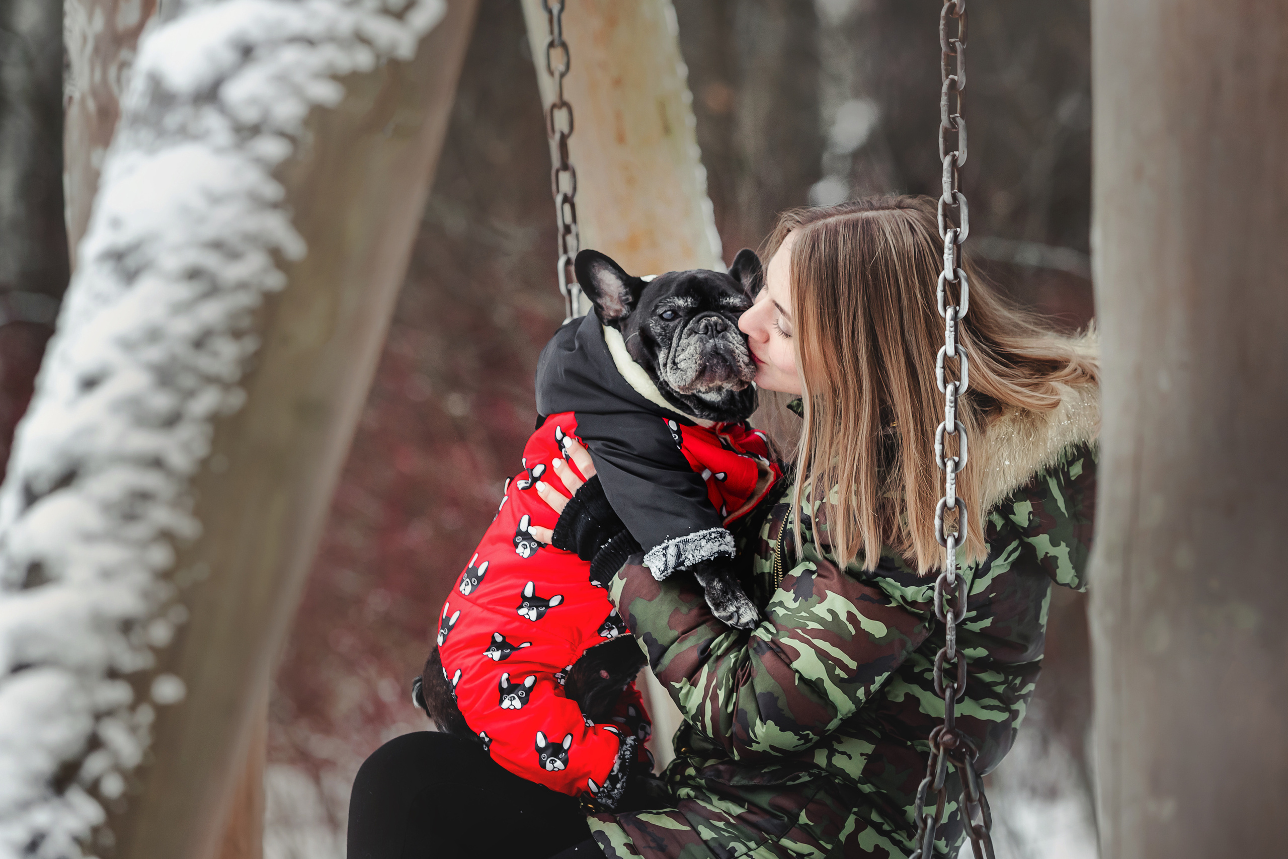 Фотосессия с бульдогом Жулей