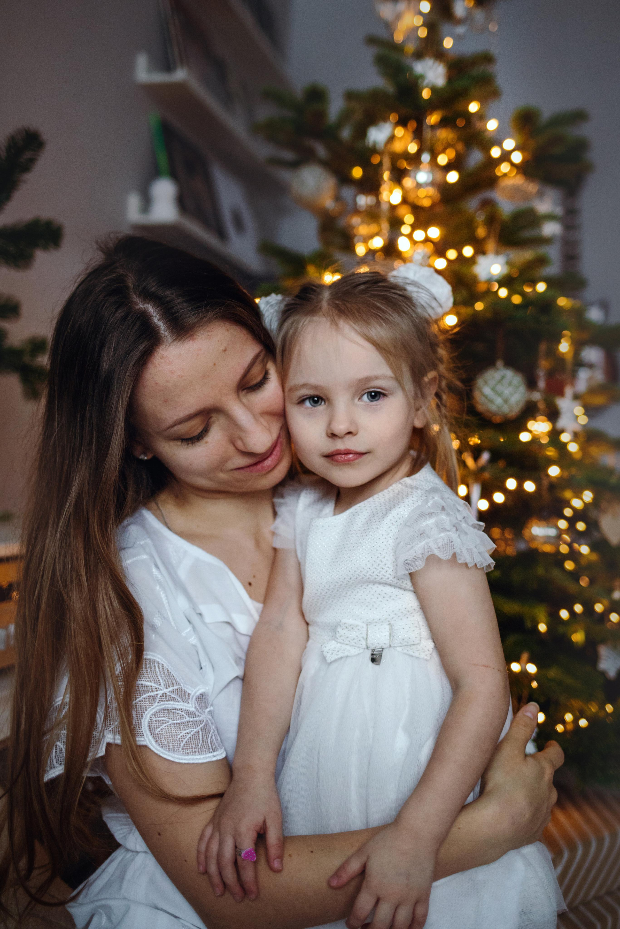 Новогодняя домашняя фотосессия с собакой