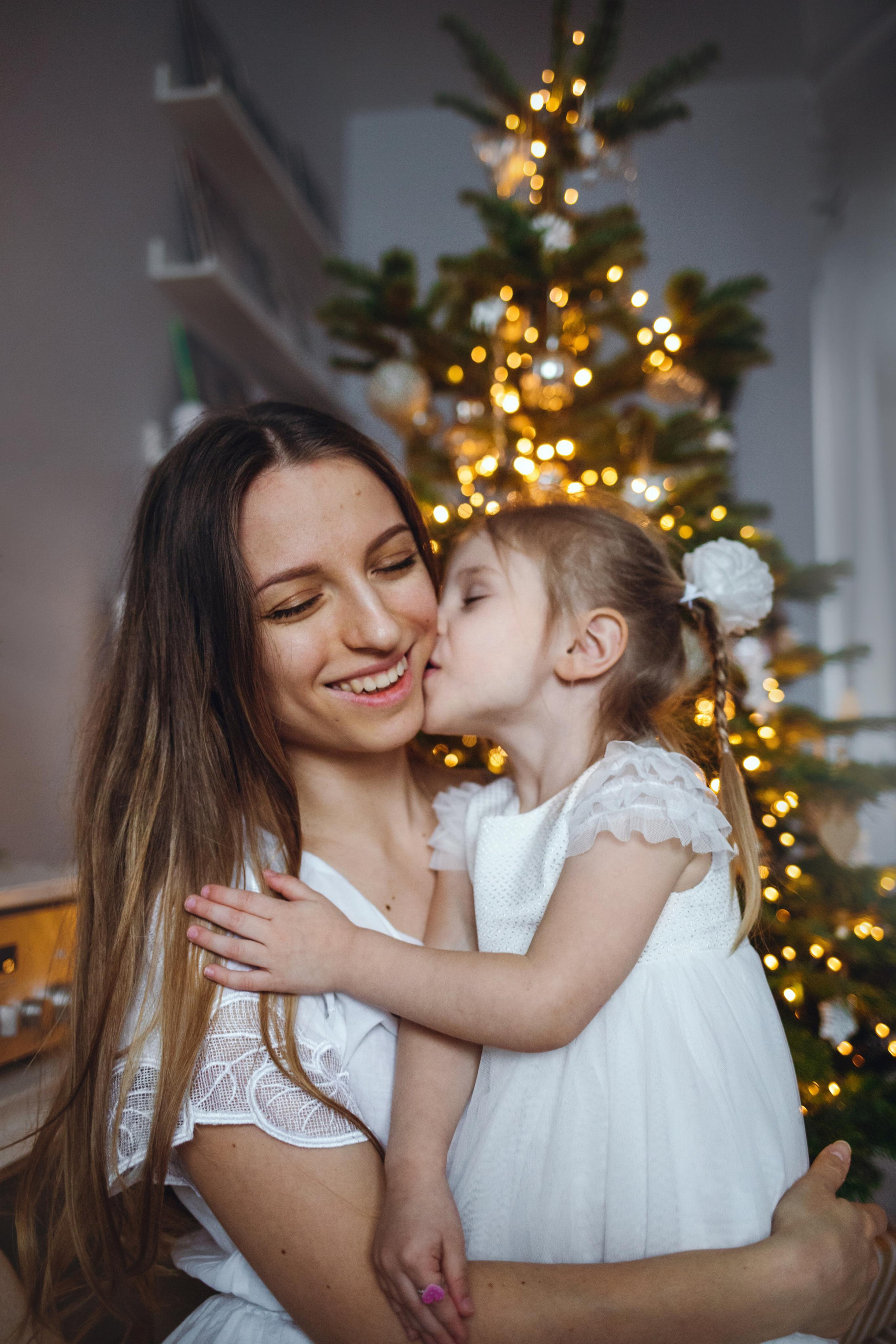 Новогодняя домашняя фотосессия с собакой