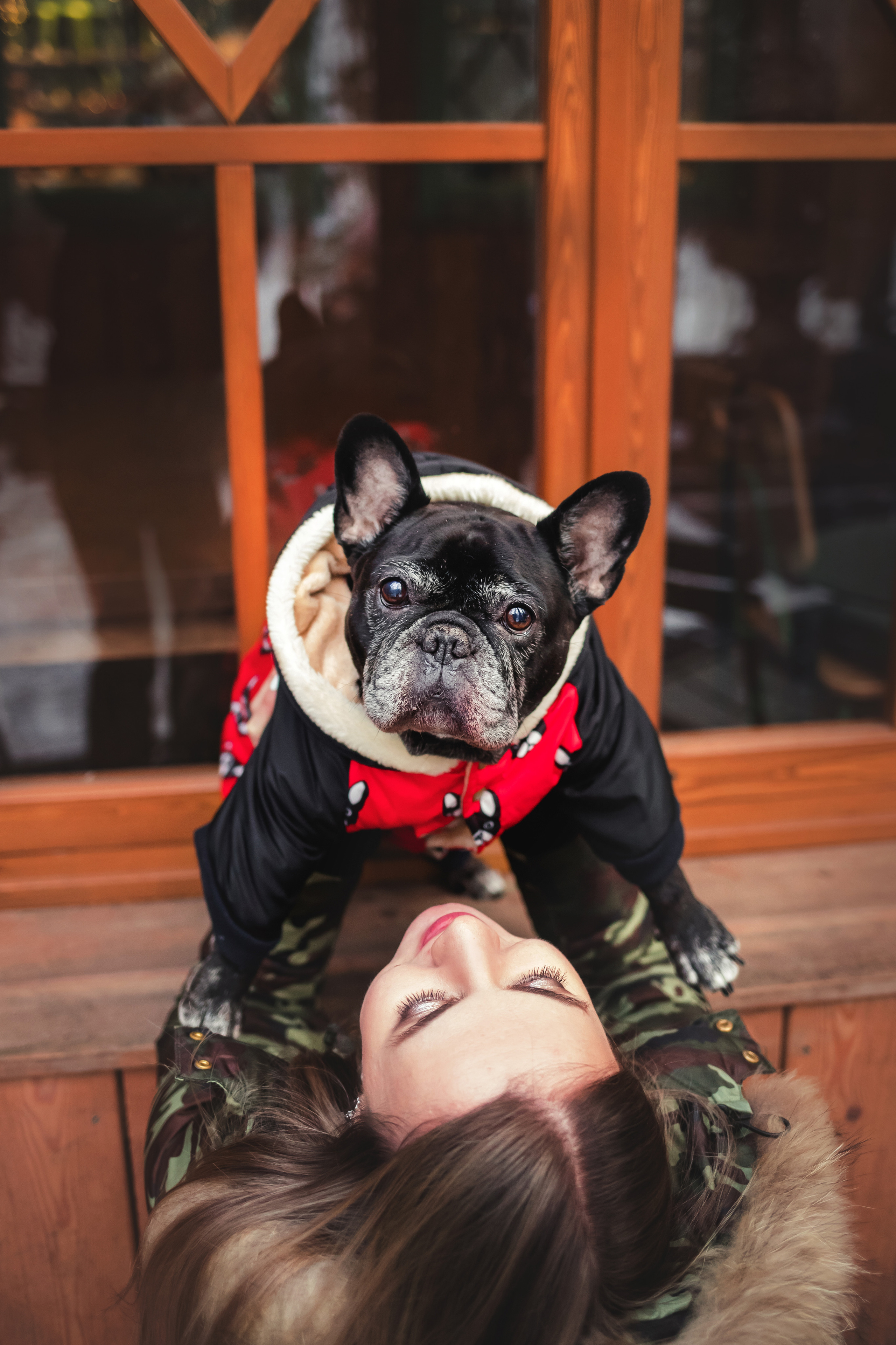 Фотосессия с бульдогом Жулей