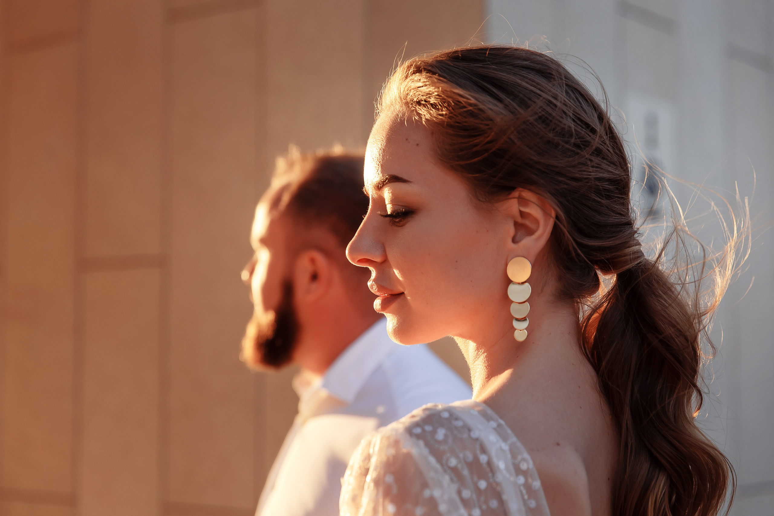 Портрет невесты. Свадебная прогулка в парке "Краснодар". Фотограф на свадьбу Дмитрий Шевченко.