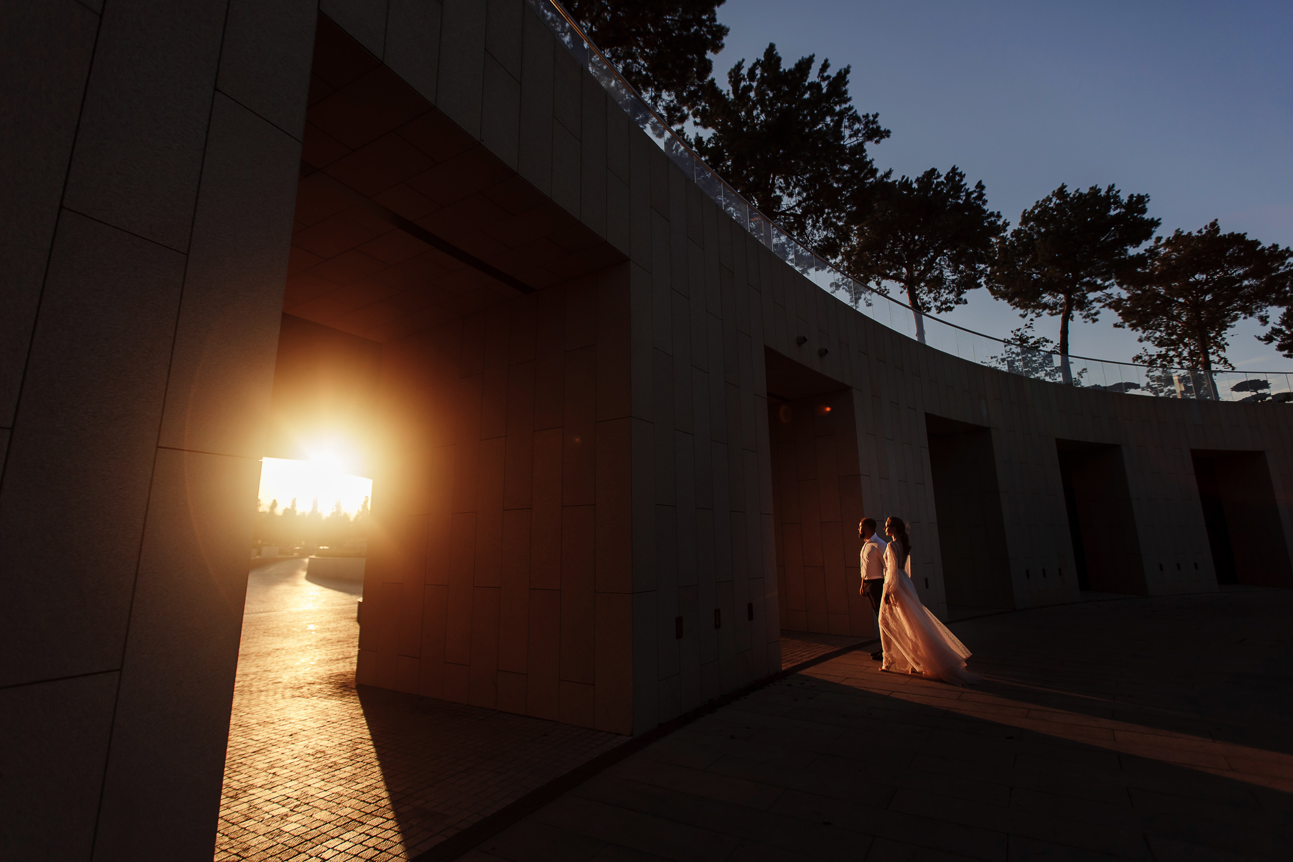 Свадебная прогулка в парке "Краснодар". Фотограф на свадьбу Дмитрий Шевченко.